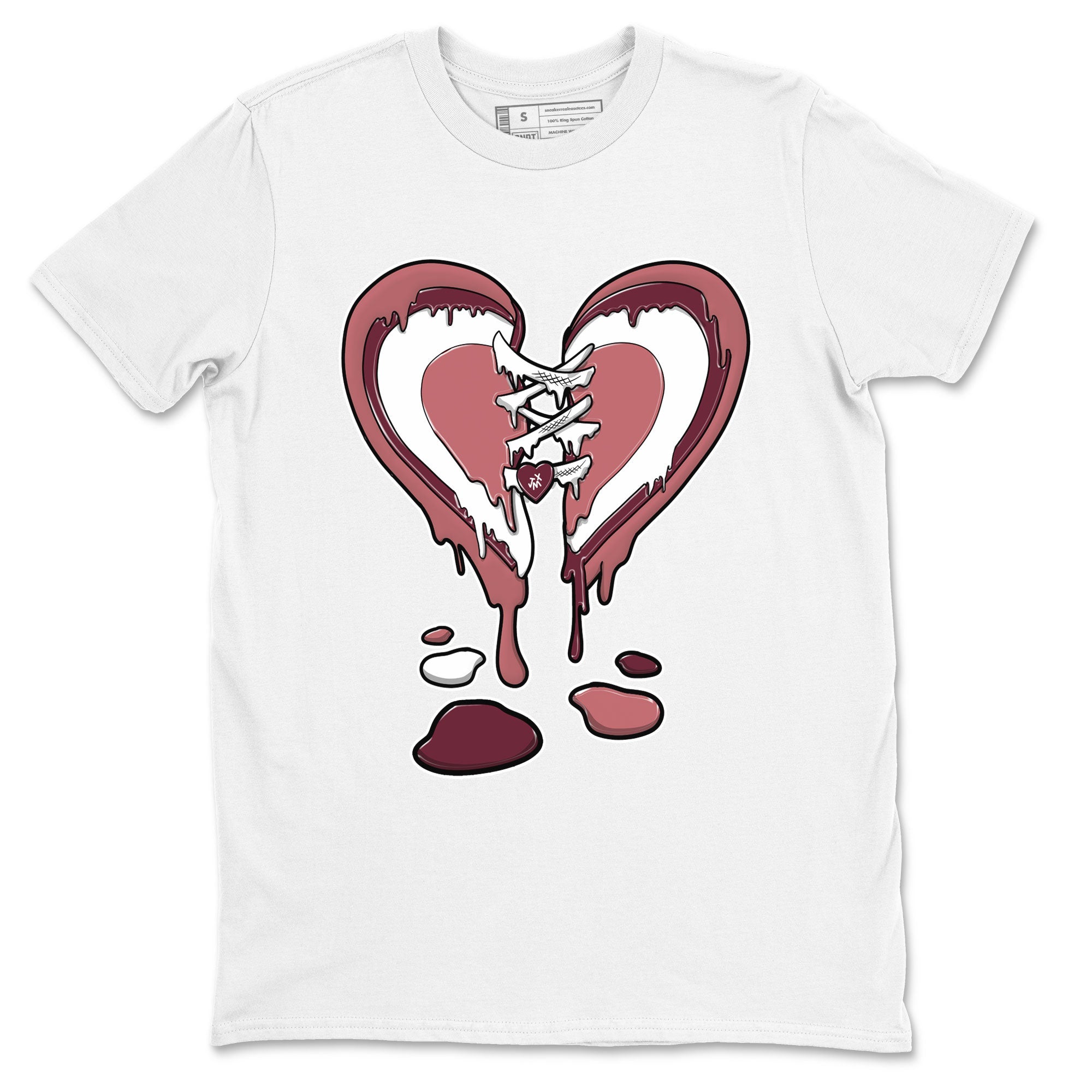 Dunk Low Valentine's Day shirt to match jordans Melting Heart sneaker tees Dunk Valentines Day 2024 Drip Gear Zone Casual Crew Neck T-Shirt Unisex White 2 T-Shirt