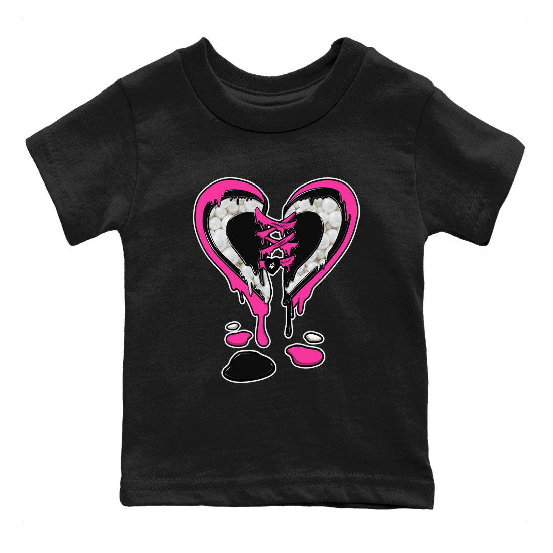 Nike KD 4 Retro Aunt Pearl shirts to match jordans Melting Heart sneaker match tees Nike KD 4 Aunt Pearl match shoes to clothes Drip Gear Zone Youth Baby Black 2 tee