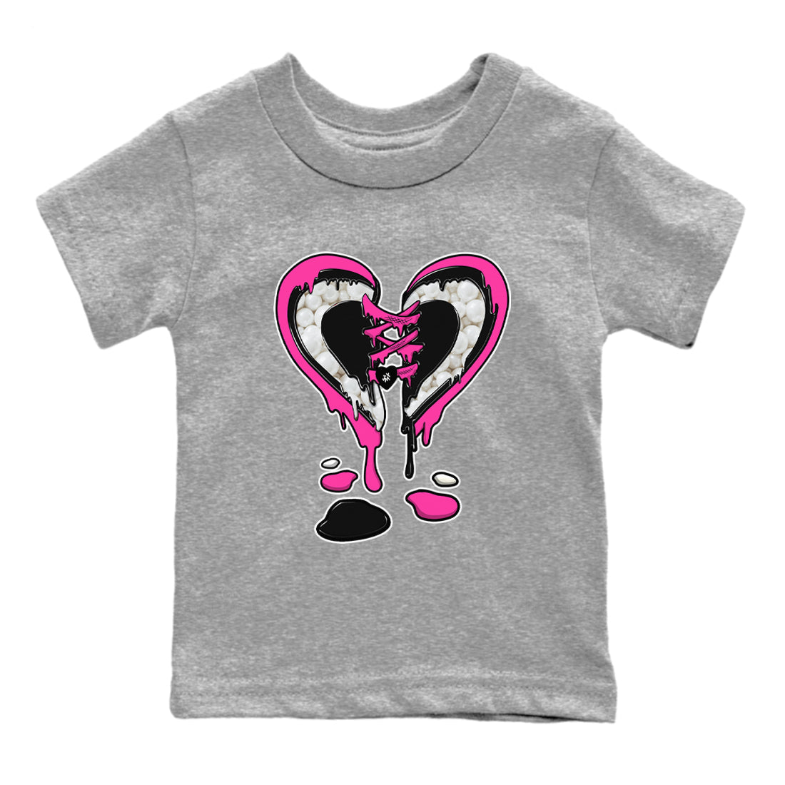 Nike KD 4 Retro Aunt Pearl shirts to match jordans Melting Heart sneaker match tees Nike KD 4 Aunt Pearl match shoes to clothes Drip Gear Zone Youth Baby Heather Grey 2 tee
