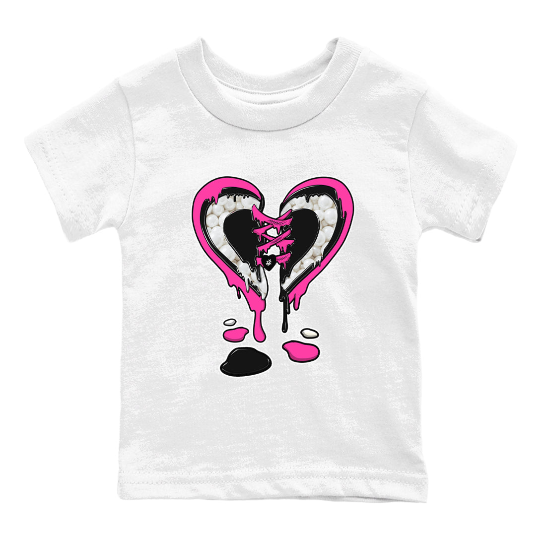 Nike KD 4 Retro Aunt Pearl shirts to match jordans Melting Heart sneaker match tees Nike KD 4 Aunt Pearl match shoes to clothes Drip Gear Zone Youth Baby White 2 tee