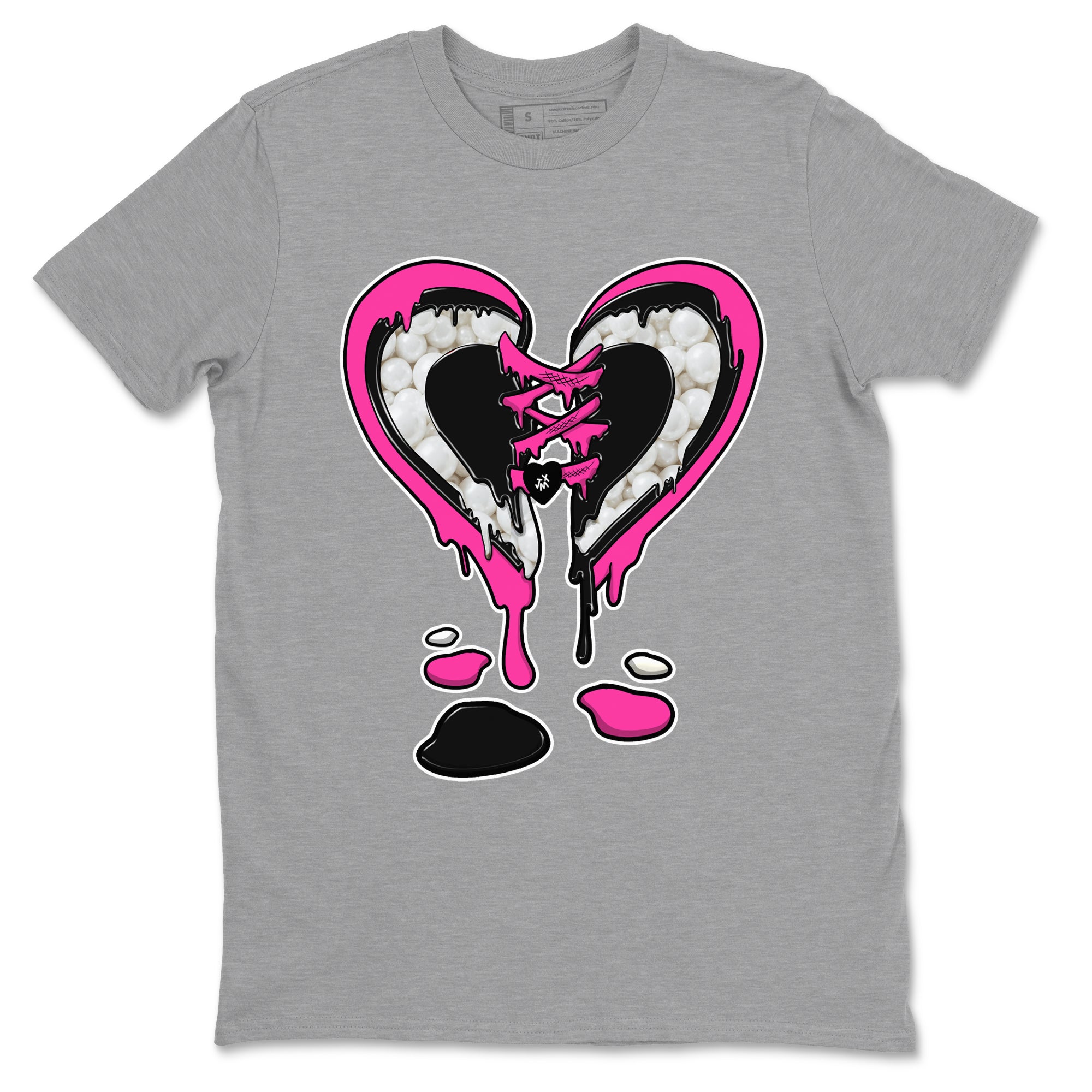 Nike KD 4 Retro Aunt Pearl shirts to match jordans Melting Heart sneaker match tees Nike KD 4 Aunt Pearl match shoes to clothes Drip Gear Zone unisex cotton Heather Grey 2 shirts