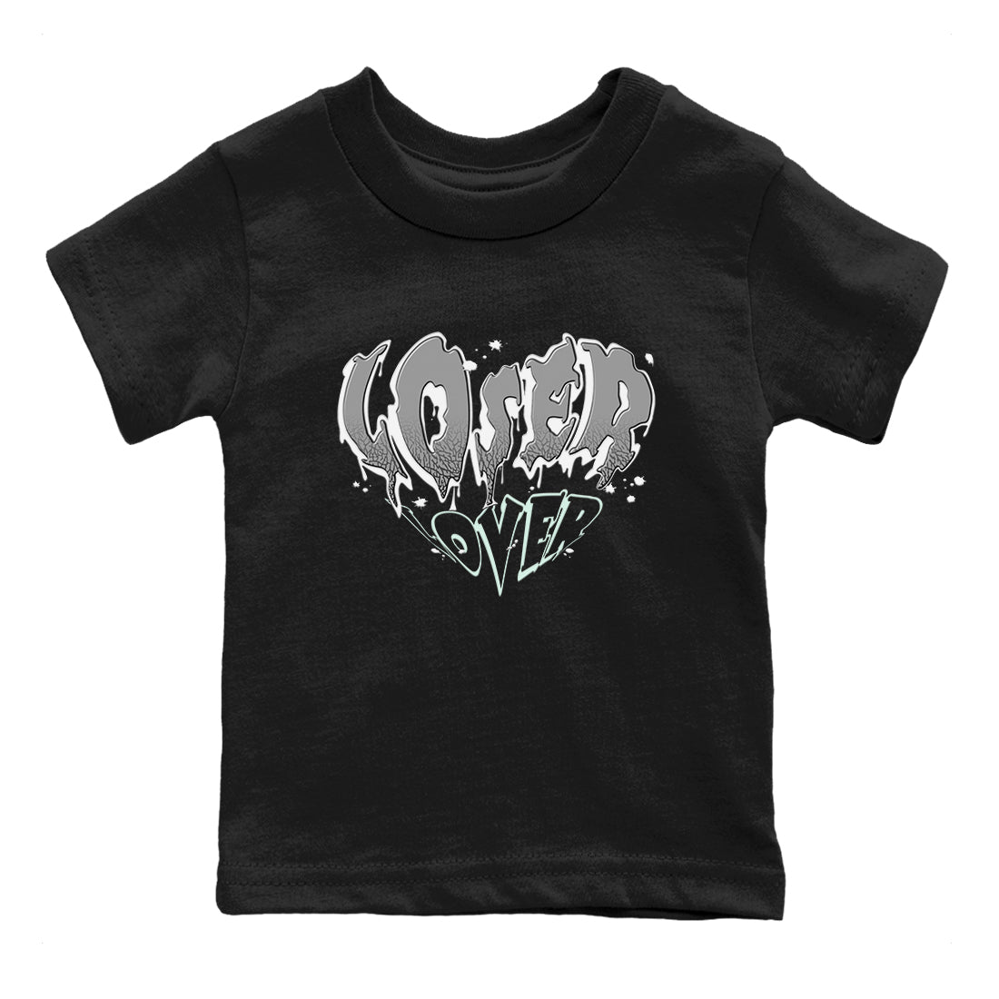 3s Green Glow shirt to match jordans Melting Loser Lover sneaker tees Air Jordan 3 Green Glow Drip Gear Zone baby toddler Black 2 cotton Shirt