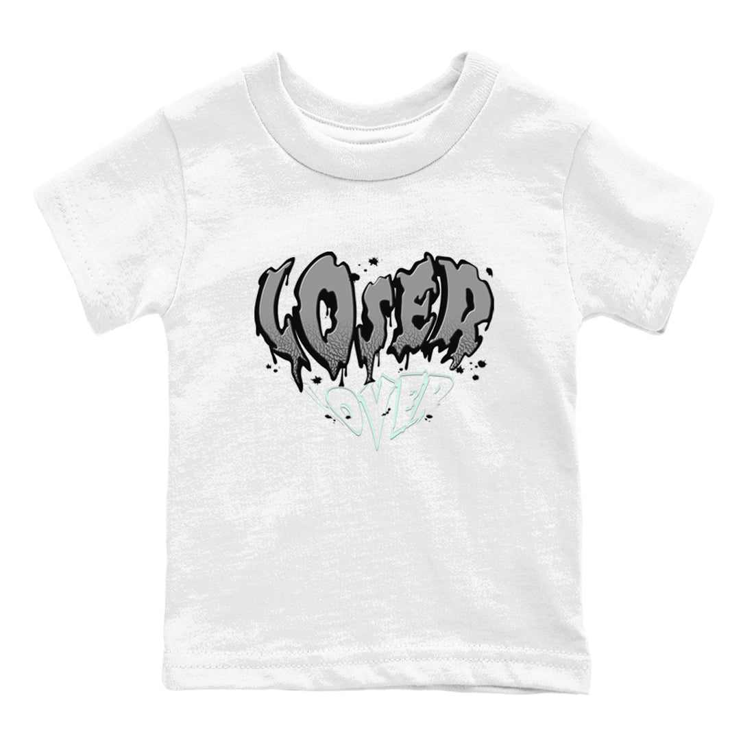 3s Green Glow shirt to match jordans Melting Loser Lover sneaker tees Air Jordan 3 Green Glow Drip Gear Zone baby toddler White 2 cotton Shirt