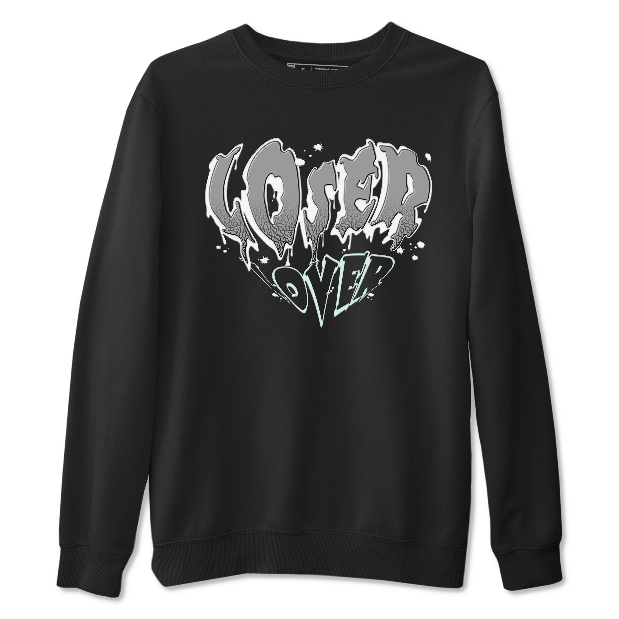 3s Green Glow shirt to match jordans Melting Loser Lover sneaker tees Air Jordan 3 Green Glow Drip Gear Zone unisex cotton Black 2 crew neck shirt