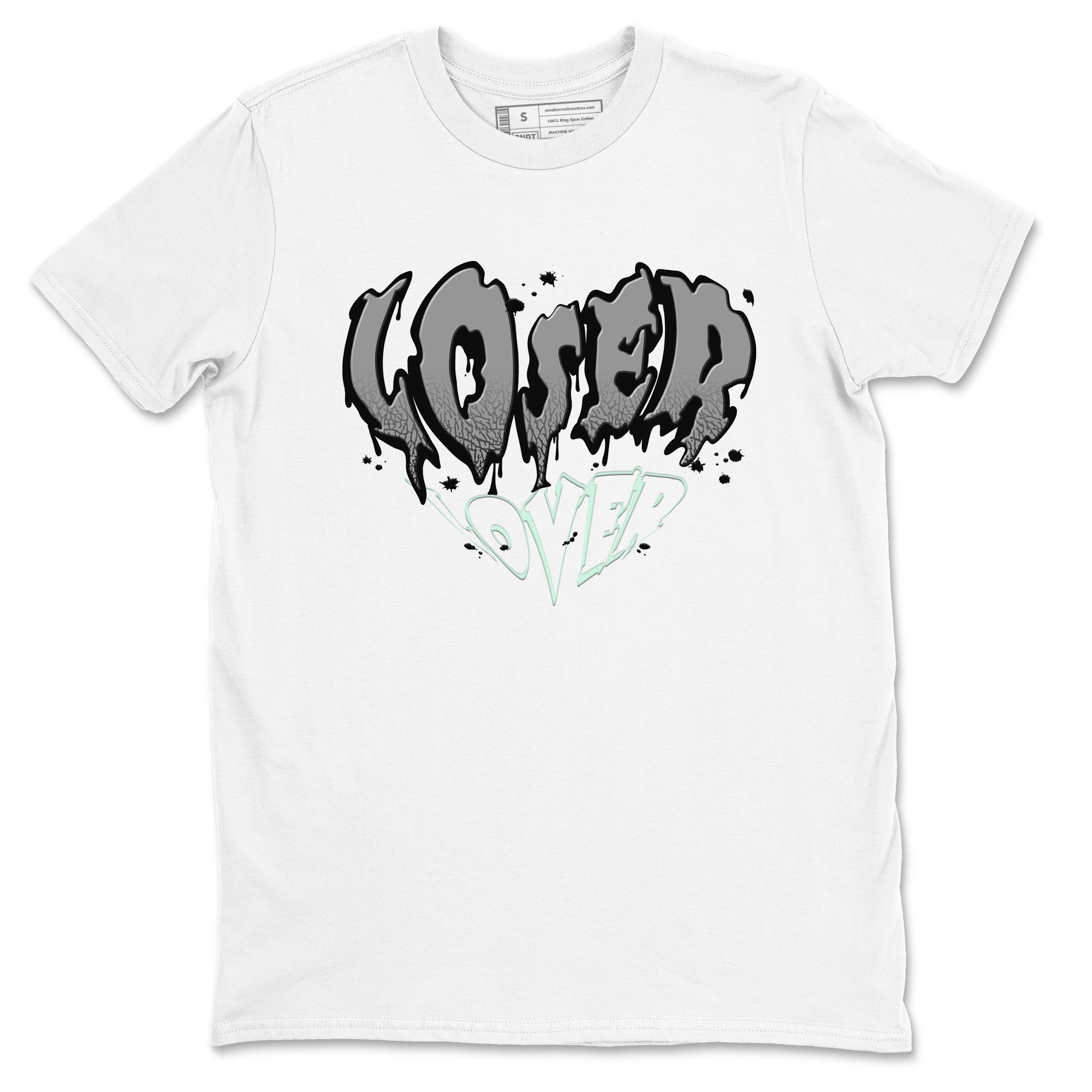 3s Green Glow shirt to match jordans Melting Loser Lover sneaker tees Air Jordan 3 Green Glow Drip Gear Zone unisex cotton White 2 crew neck shirt
