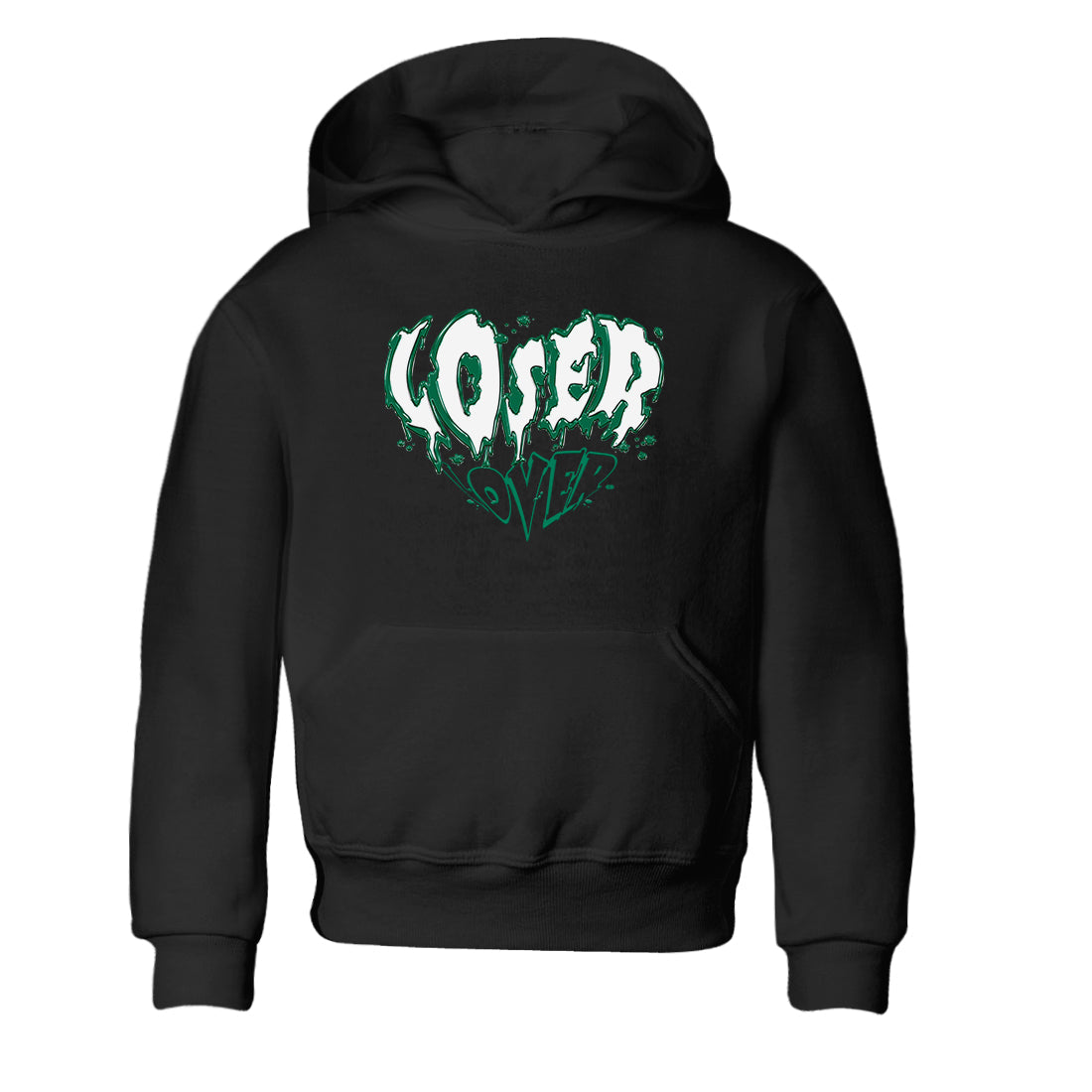 4s Oxidized Green shirts to match jordans Melting Loser Lover sneaker match tees Air Jordan 4 Oxidized Green Drip Gear Zone streetwear brand Baby and Youth Black 2 cotton tee