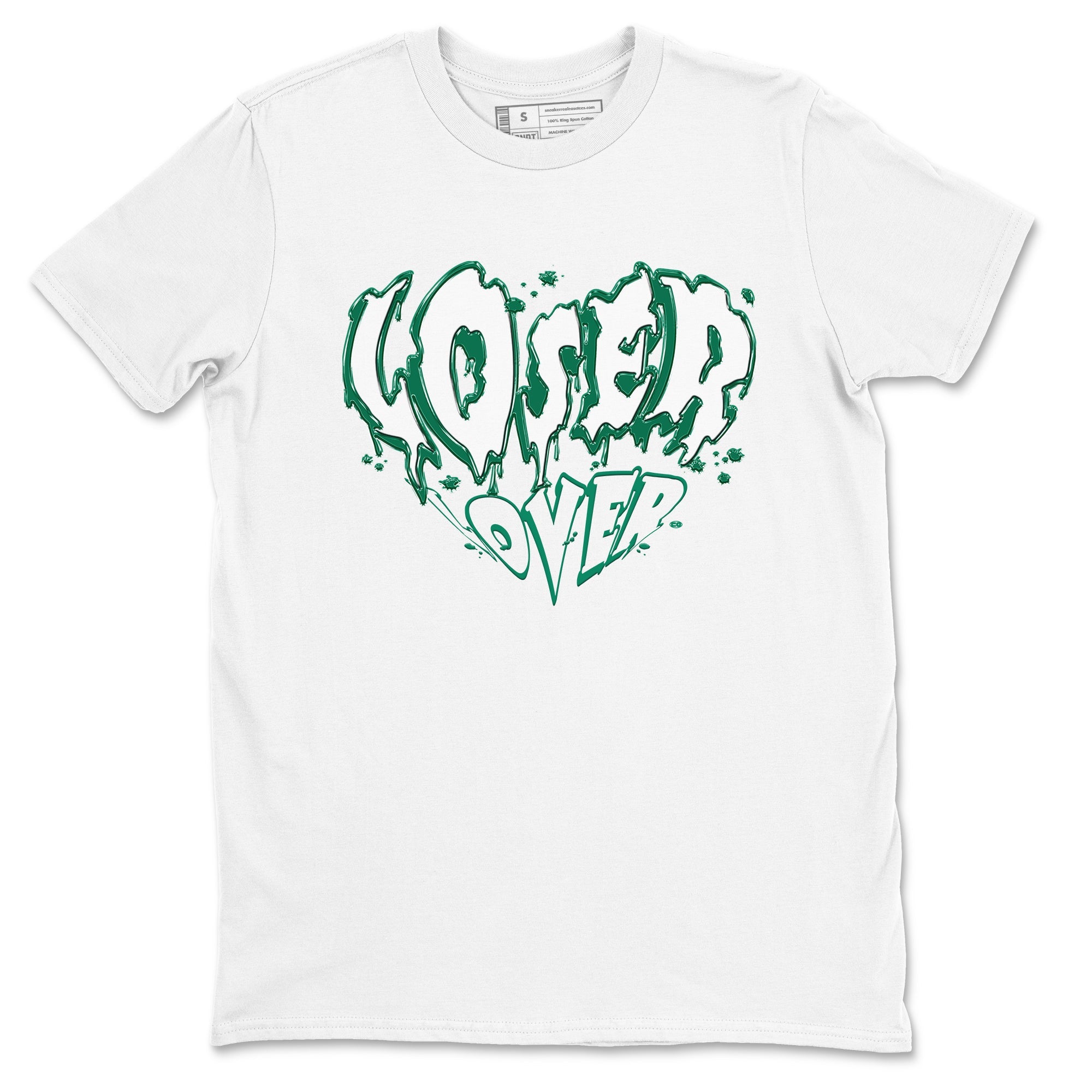 4s Oxidized Green shirts to match jordans Melting Loser Lover sneaker match tees Air Jordan 4 Oxidized Green Drip Gear Zone streetwear brand White 2 unisex cotton tee