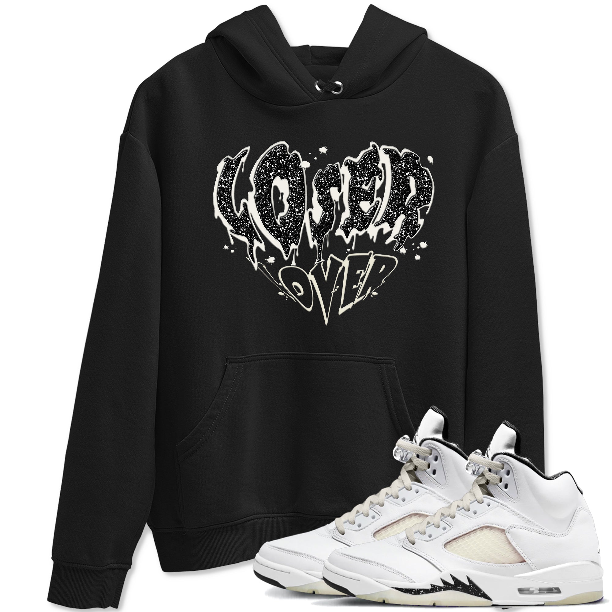 5s Sail shirt to match jordans Melting Loser Lover sneaker tees Air Jordan 5 Sail Drip Gear Zone unisex cotton Black 1 crew neck shirt