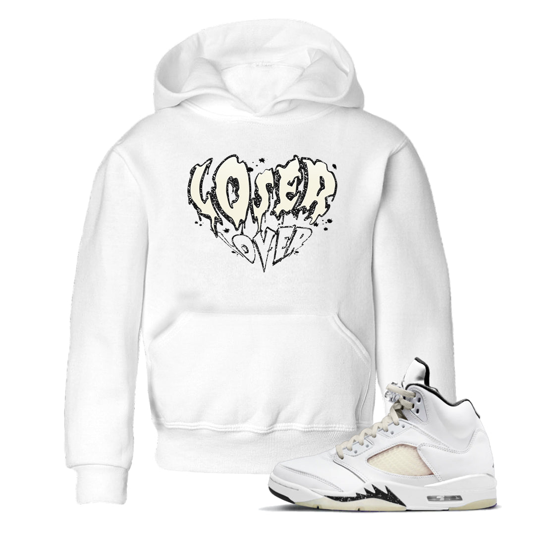 5s Sail shirt to match jordans Melting Loser Lover sneaker tees Air Jordan 5 Sail Drip Gear Zone baby toddler White 1 cotton Shirt