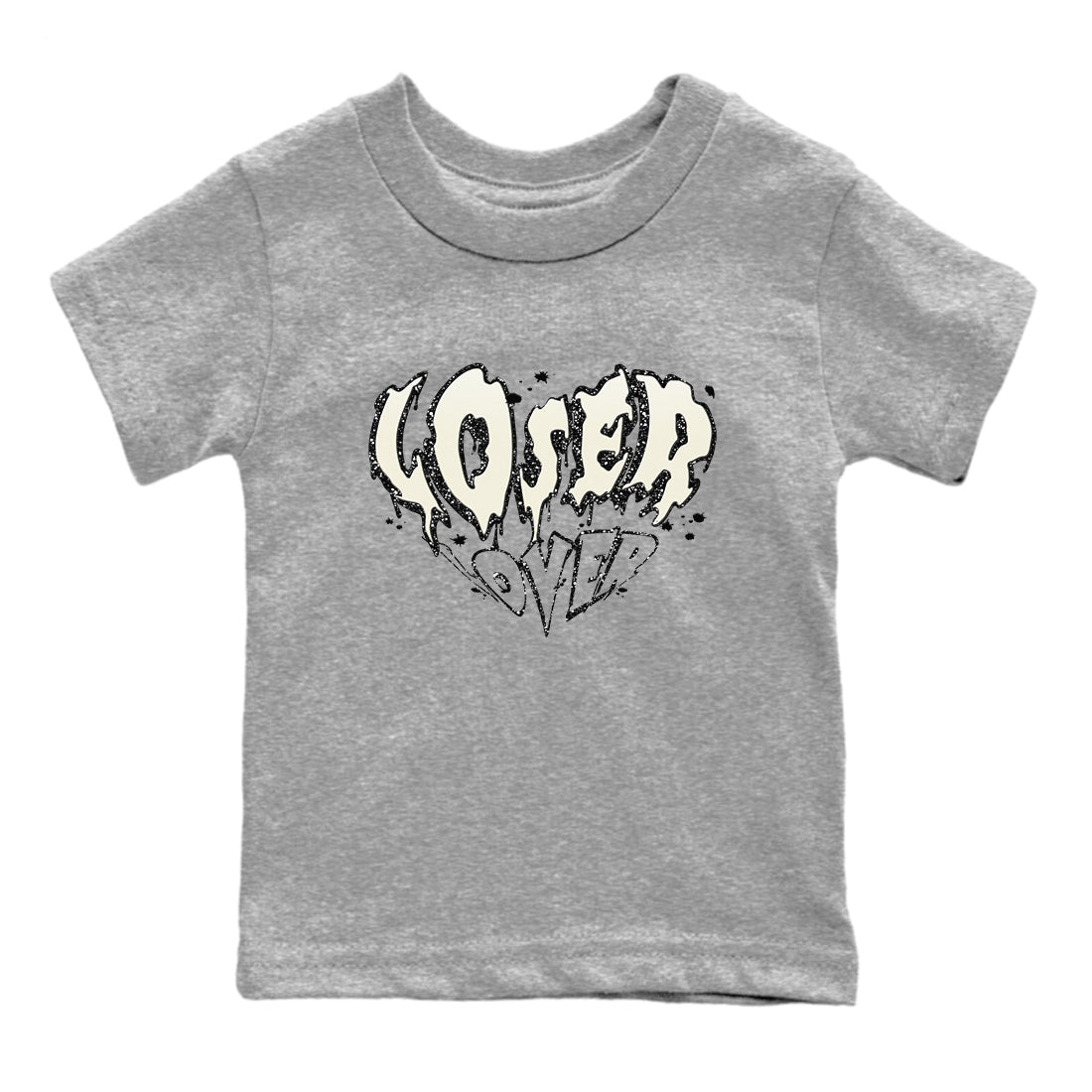 5s Sail shirt to match jordans Melting Loser Lover sneaker tees Air Jordan 5 Sail Drip Gear Zone baby toddler Heather Grey 2 cotton Shirt