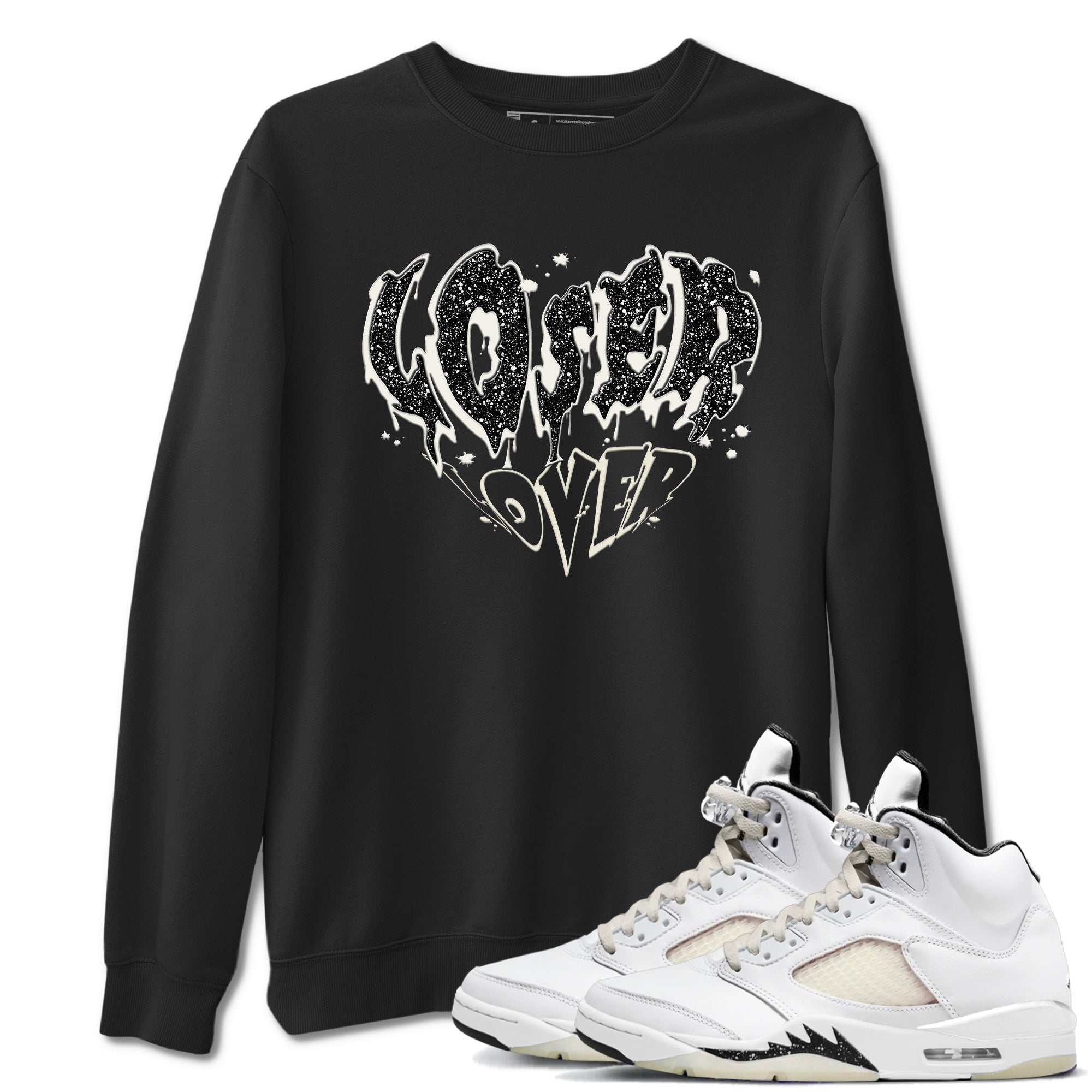 5s Sail shirt to match jordans Melting Loser Lover sneaker tees Air Jordan 5 Sail Drip Gear Zone unisex cotton Black 1 crew neck shirt