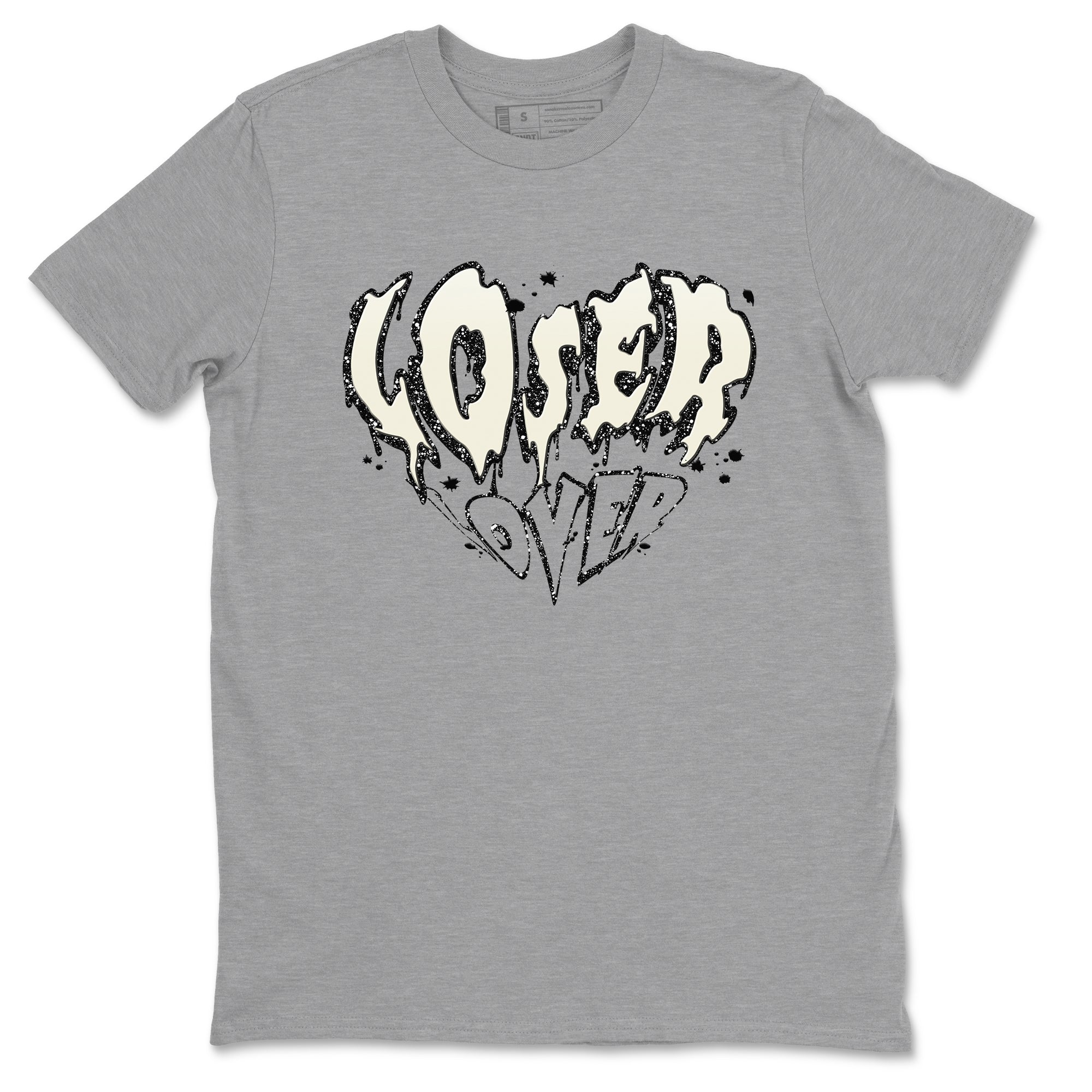 5s Sail shirt to match jordans Melting Loser Lover sneaker tees Air Jordan 5 Sail Drip Gear Zone unisex cotton Heather Grey 2 crew neck shirt