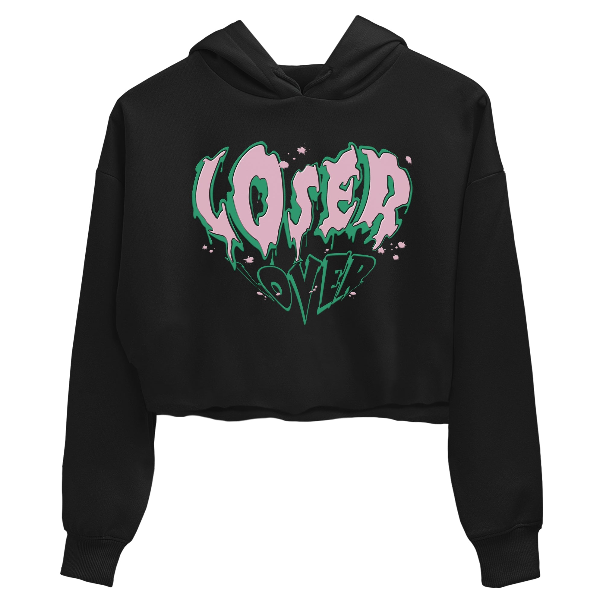 Dunk Low Medium Soft Pink Malachite shirt to match jordans Melting Loser Lover sneaker tees Dunk Medium Soft Pink Malachite Drip Gear Zone Black 2 crop length shirt