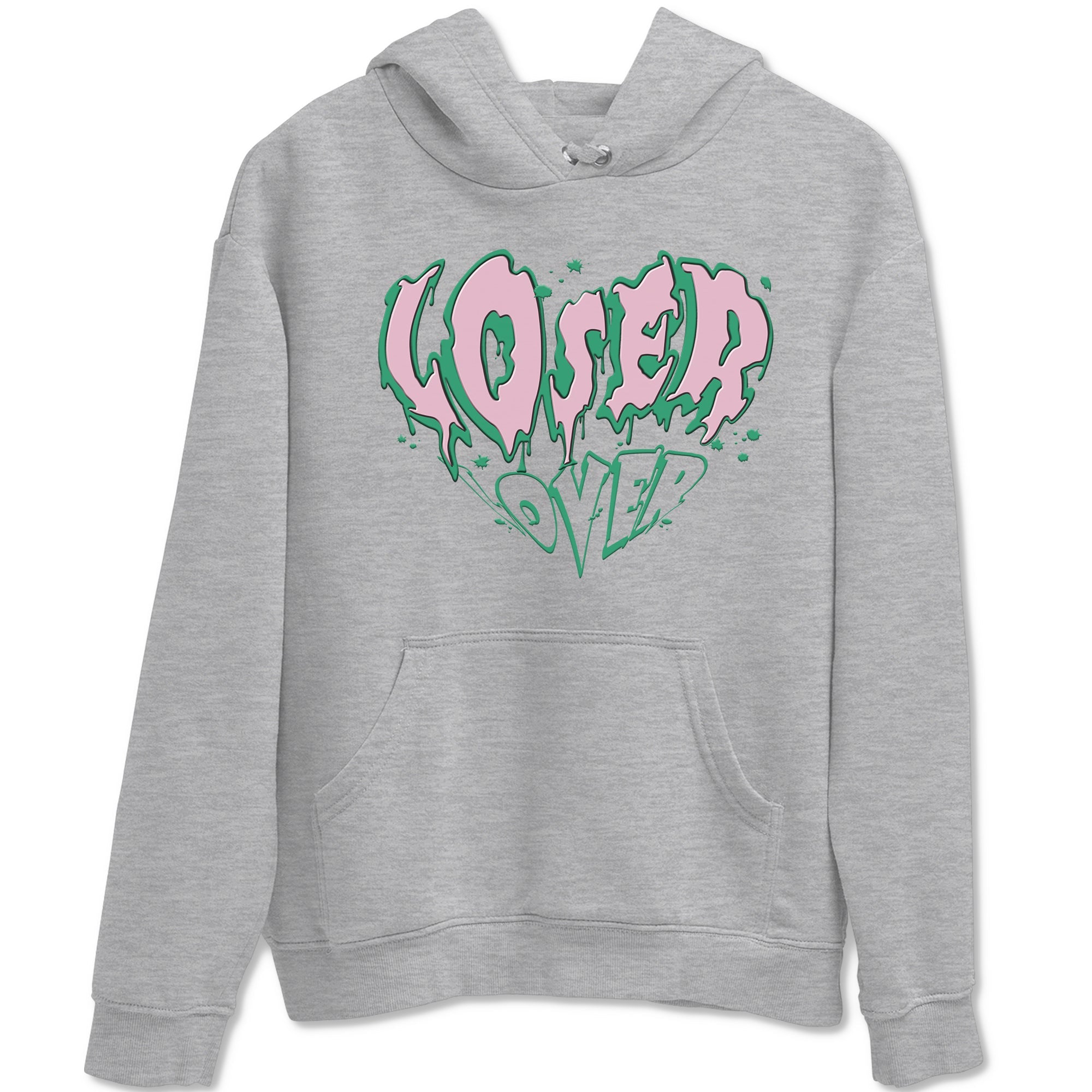 Dunk Low Medium Soft Pink Malachite shirt to match jordans Melting Loser Lover sneaker tees Dunk Retro SE Medium Soft Pink Malachite Drip Gear Zone unisex cotton Heather Grey 2 crew neck shirt