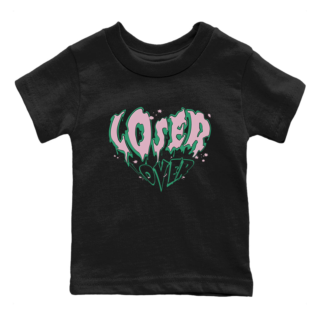 Dunk Low Medium Soft Pink Malachite shirt to match jordans Melting Loser Lover sneaker tees Dunk Retro SE Medium Soft Pink Malachite Drip Gear Zone baby toddler Black 2 cotton Shirt