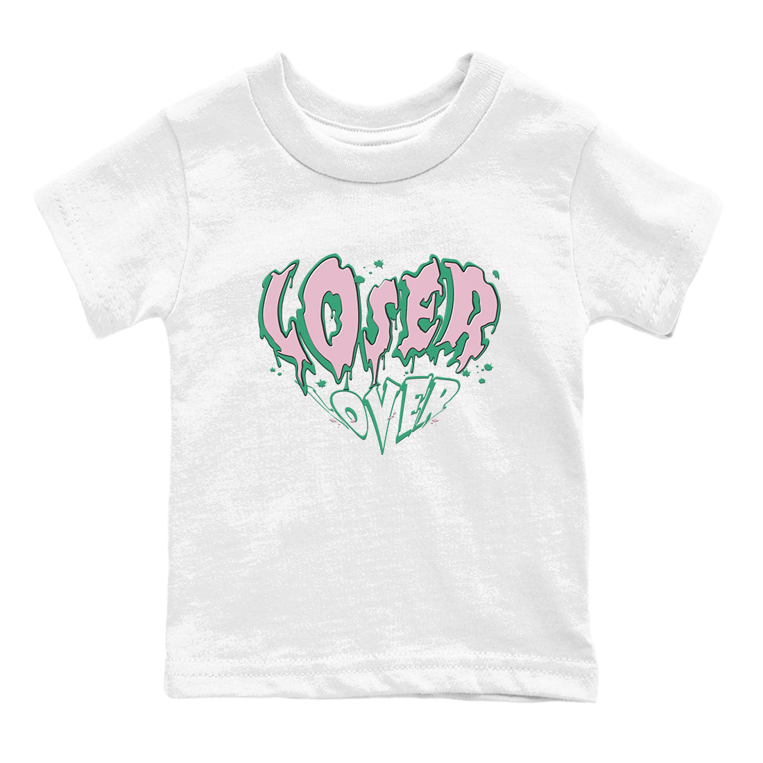 Dunk Low Medium Soft Pink Malachite shirt to match jordans Melting Loser Lover sneaker tees Dunk Retro SE Medium Soft Pink Malachite Drip Gear Zone baby toddler White 2 cotton Shirt