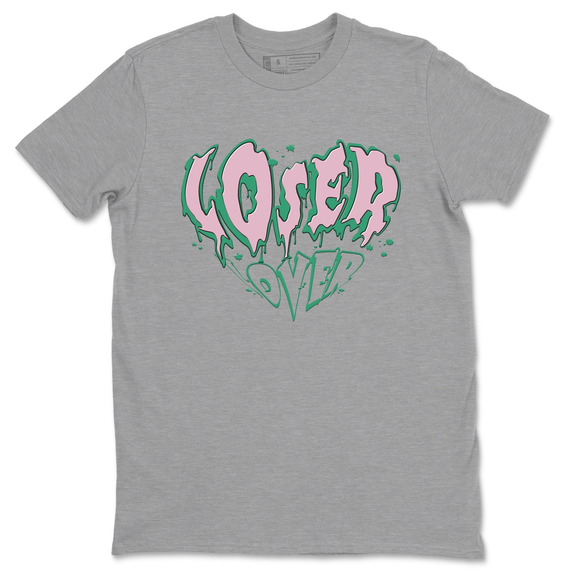 Dunk Low Medium Soft Pink Malachite shirt to match jordans Melting Loser Lover sneaker tees Dunk Retro SE Medium Soft Pink Malachite Drip Gear Zone unisex cotton Heather Grey 2 crew neck shirt