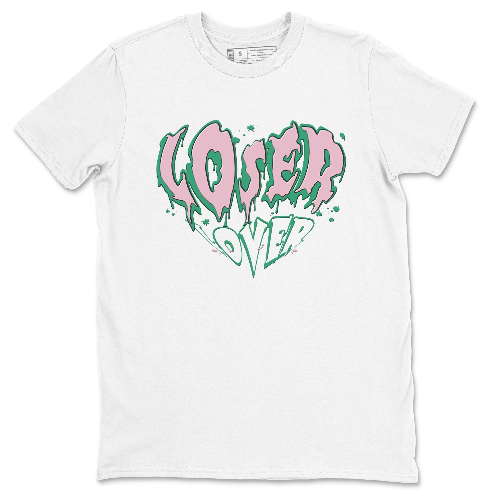 Dunk Low Medium Soft Pink Malachite shirt to match jordans Melting Loser Lover sneaker tees Dunk Retro SE Medium Soft Pink Malachite Drip Gear Zone unisex cotton White 2 crew neck shirt