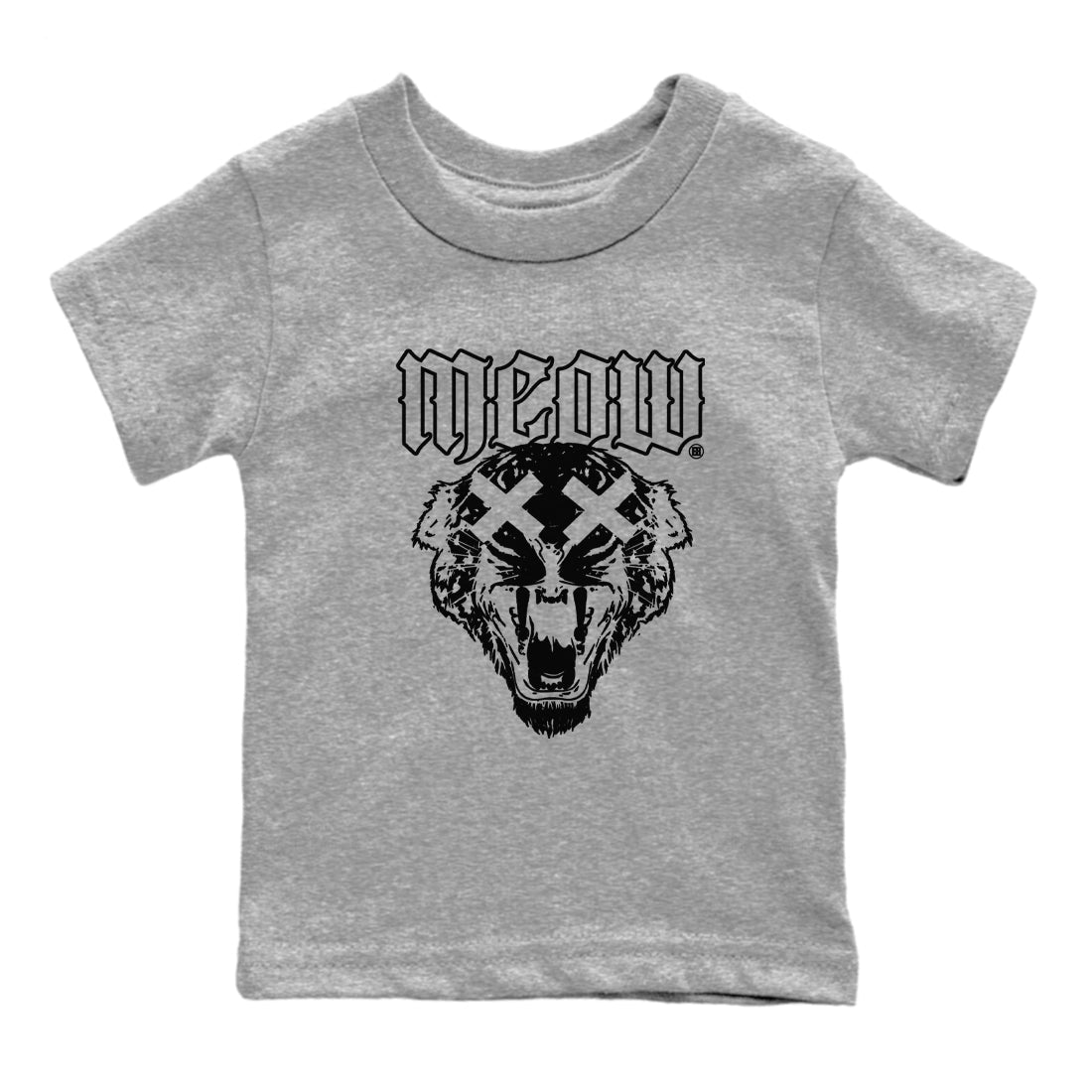 Air Jordan 5 Retro Black Cat Shirts To Match Jordans Meow Sneaker Shirts 5 Black Cat Drip Gear Zone Baby Youth Toddler Heather Grey 2 crew neck shirts