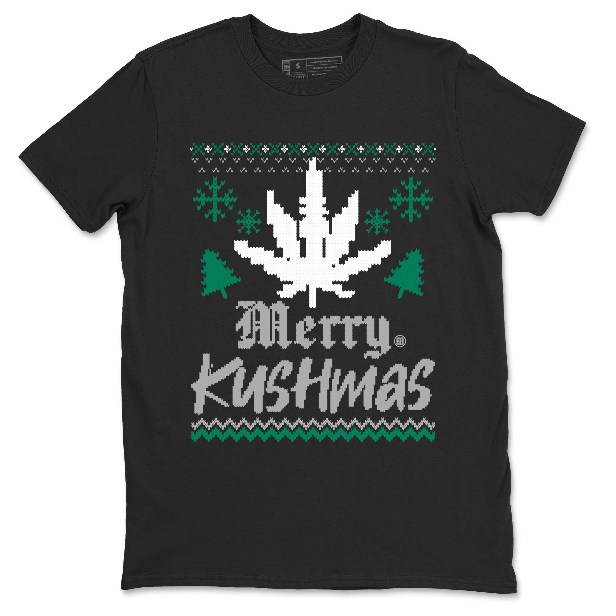 4s Oxidized Green t-shirts to match sneakers Merry Kushmas sneaker match tees Jordan 4 Retro Oxidized Green match shoes to clothes Drip Gear Zone unisex cotton Black 2 shirts