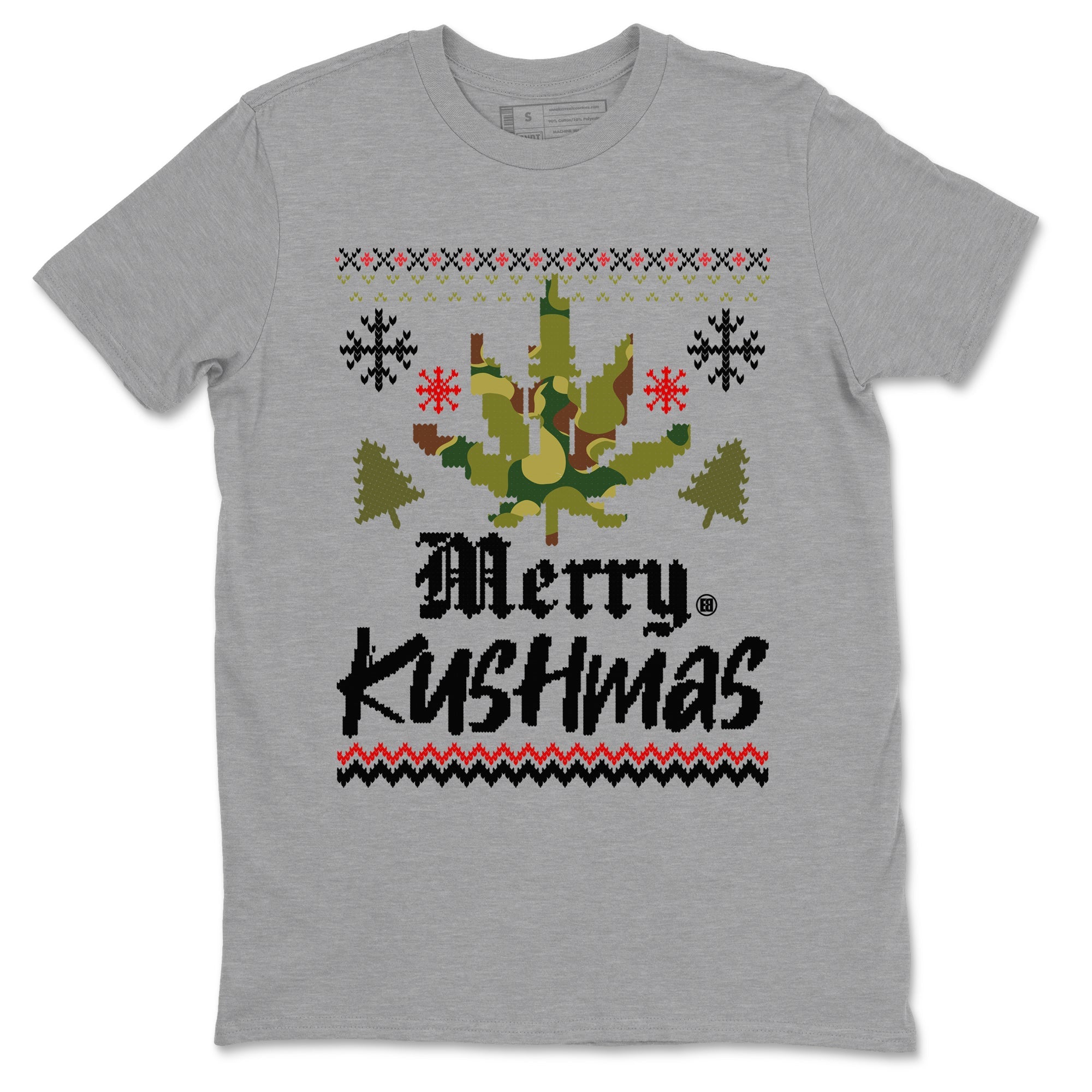 Air Max 90 Reverse Duck Camo t-shirts to match sneakers Merry Kushmas sneaker match tees Air Max 90 Reverse Duck Camo match shoes to clothes Drip Gear Zone unisex cotton Heather Grey 2 shirts