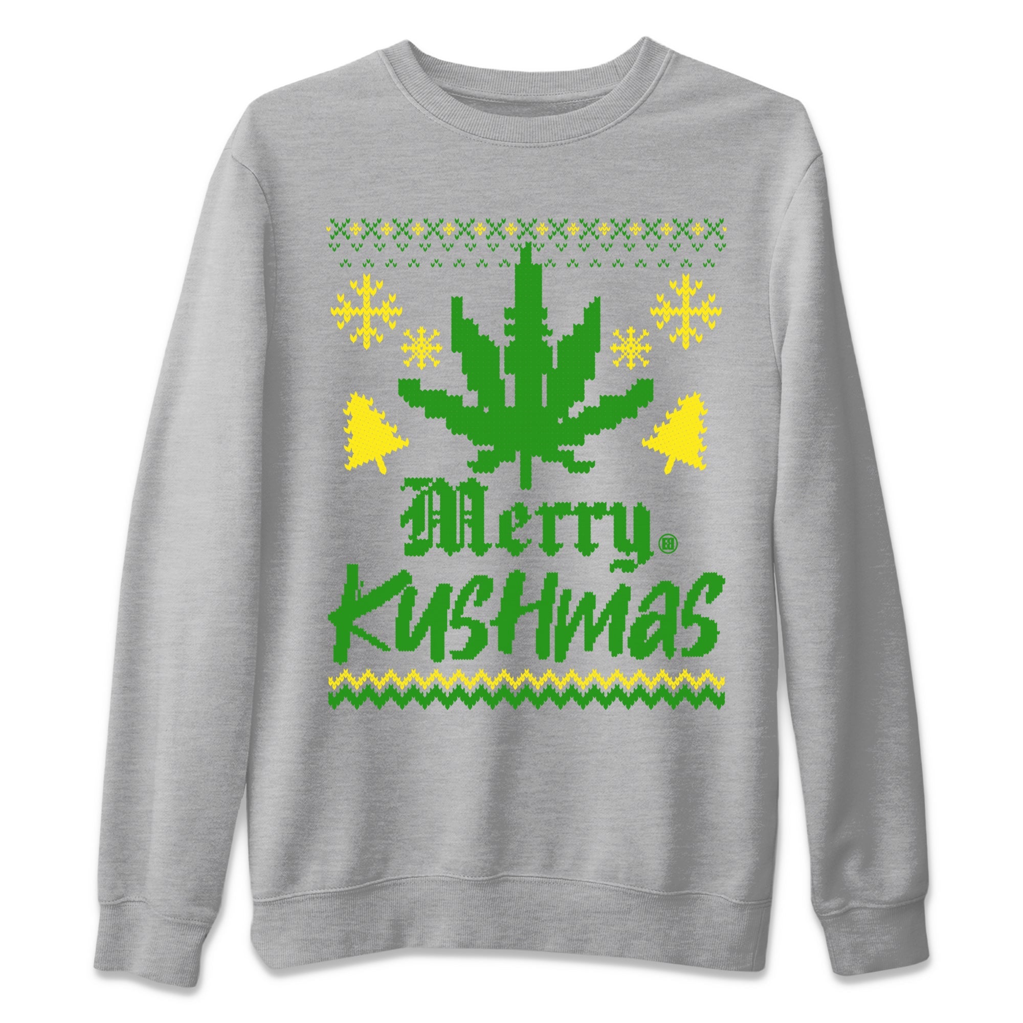 Dunk Reverse Brazil t-shirts to match sneakers Merry Kushmas sneaker match tees Dunk Reverse Brazil match shoes to clothes Drip Gear Zone unisex cotton Heather Grey 2 shirts