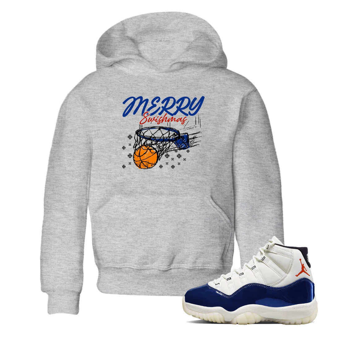 Sneaker Threads  Sneaker Tees To Match Air Jordan 11 Rare Air  Merry Swishmas Youth Graphic Tee Heather Grey 1. Perfect for Jordan releases 2025 colorways.