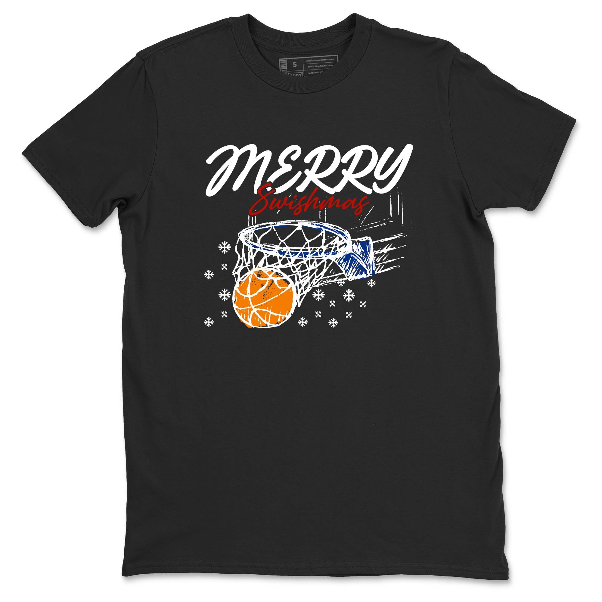 Sneaker Threads  Sneaker Tees To Match Air Jordan 11 Rare Air  Merry Swishmas Graphic Tee Black 2. Perfect for Jordan releases 2025 colorways.