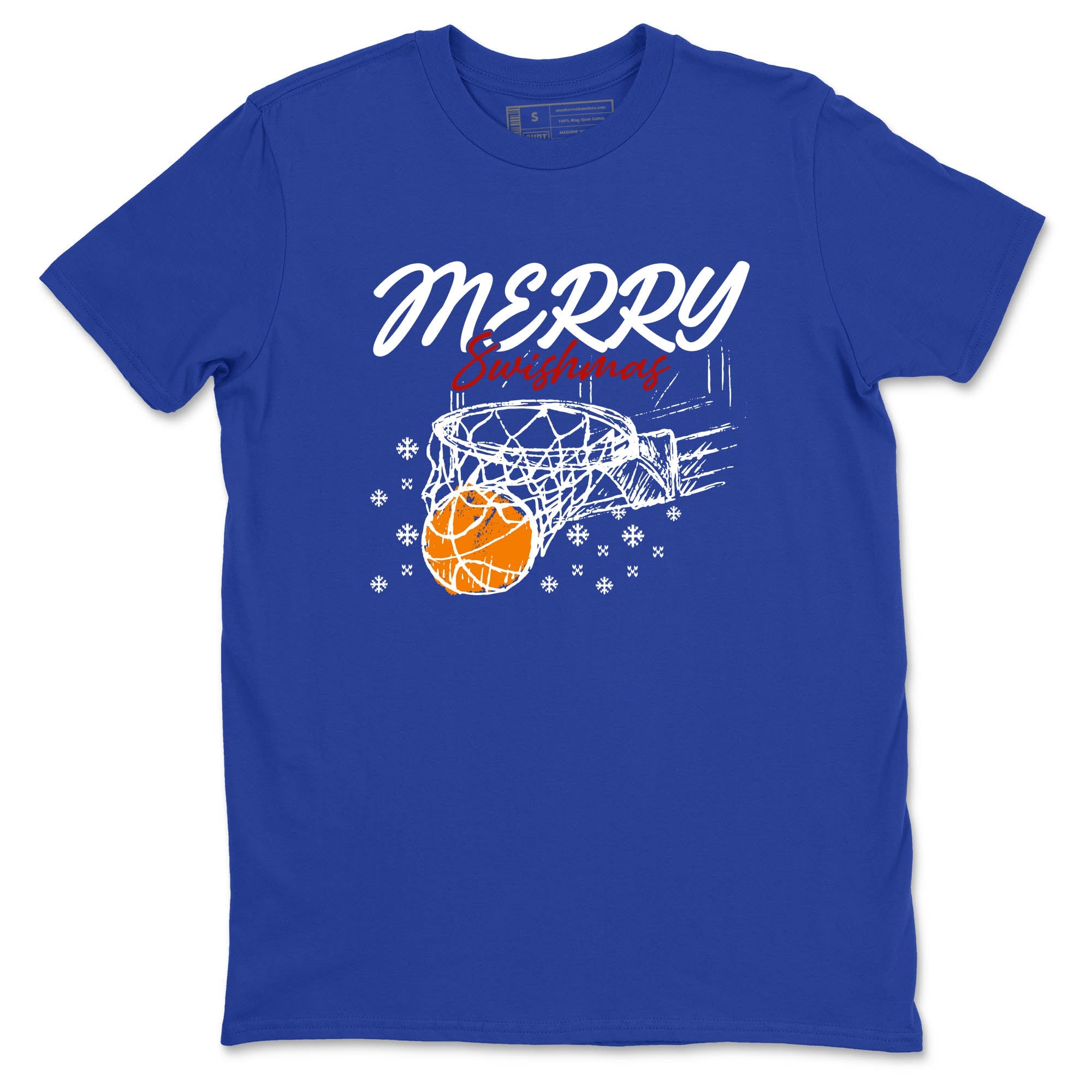 Sneaker Threads  Sneaker Tees To Match Air Jordan 11 Rare Air  Merry Swishmas Graphic Tee Royal Blue 2. Perfect for Jordan releases 2025 colorways.