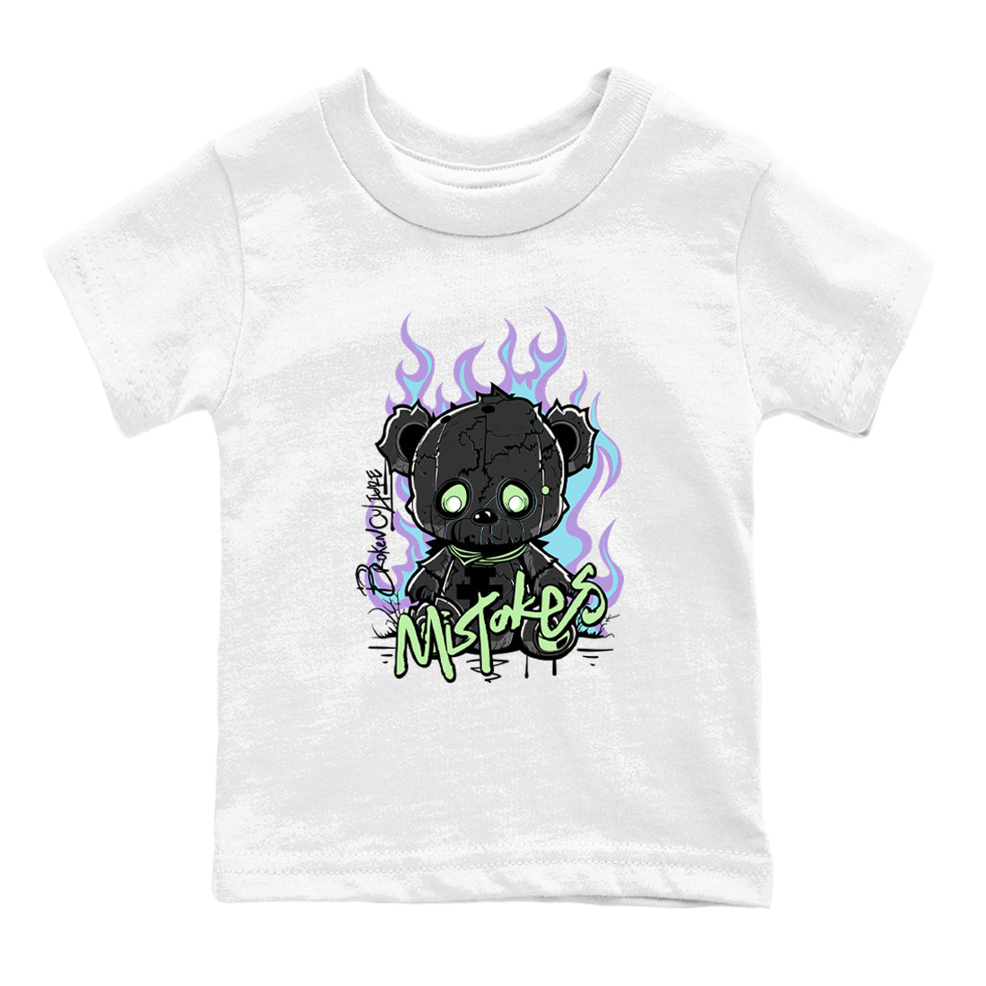 1s Fortune Fly shirts to match jordans Mistakes sneaker match tees Air Jordan 1 Fortune Fly match shoes to clothes Drip Gear Zone Youth Baby White 2 tee