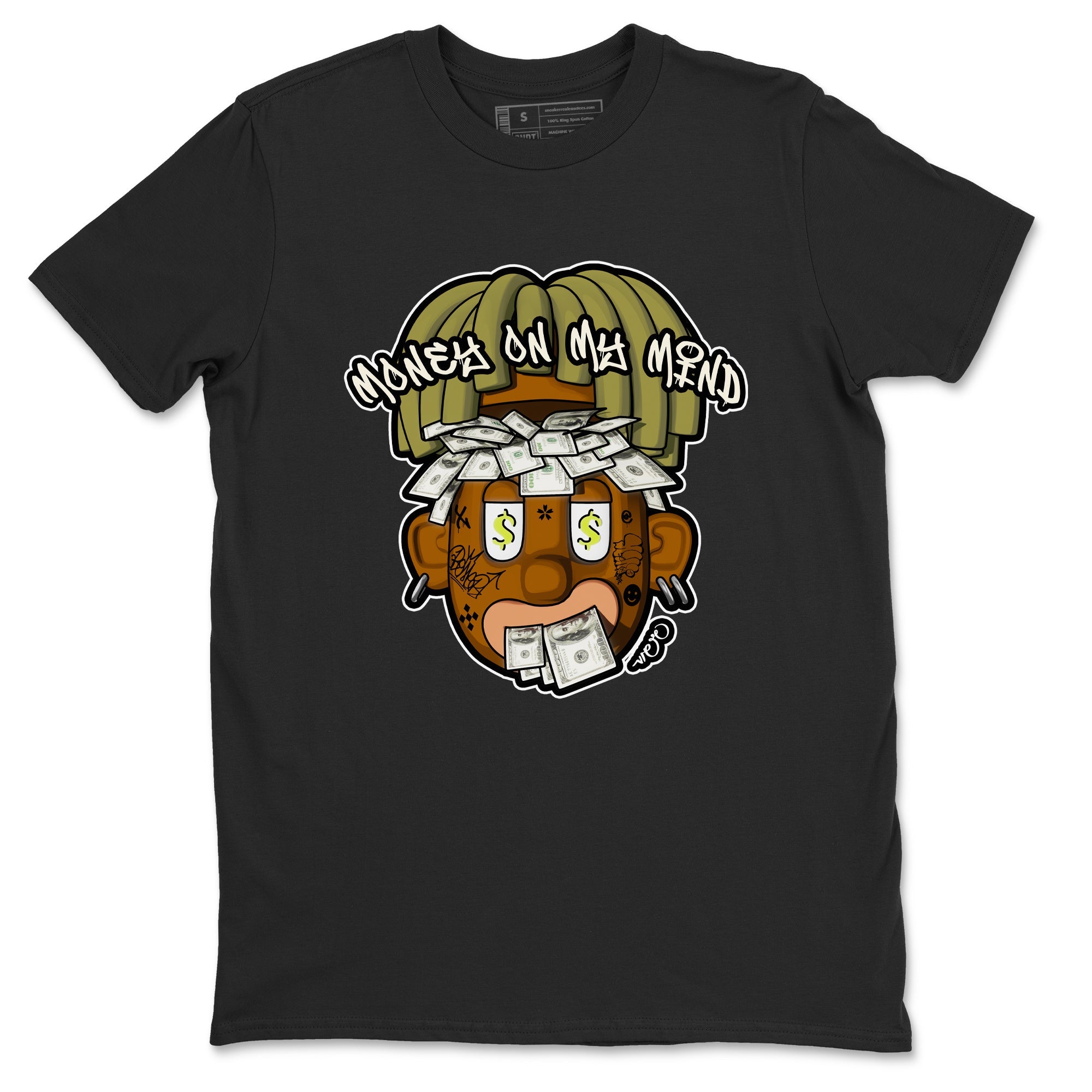 Air Jordan 1 Travis Scott Golf shirt to match jordans Money On My Mind sneaker tees AJ1 Travis Scott Golf Drip Gear Zone Unisex Black 2 T-Shirt