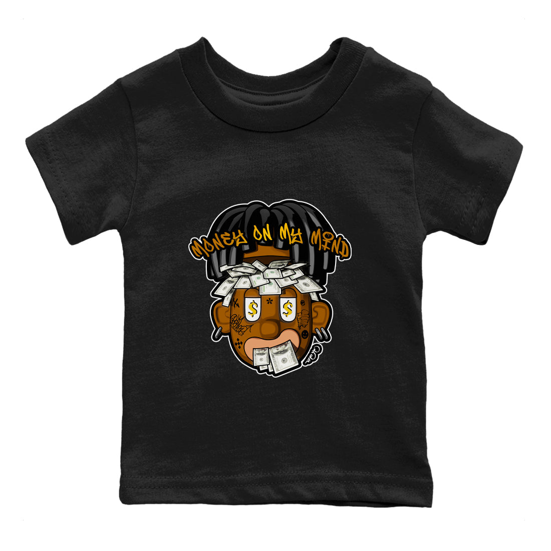 Air Jordan 11 Gratitude shirt to match jordans Money On My Mind sneaker tees AJ11 Gratitude Drip Gear Zone Baby Toddler Black 2 T-Shirt