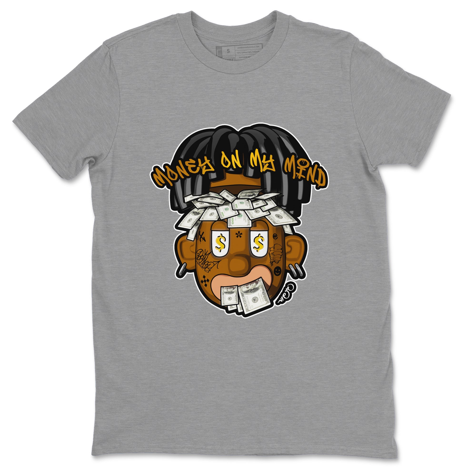 Air Jordan 11 Gratitude shirt to match jordans Money On My Mind sneaker tees AJ11 Gratitude Drip Gear Zone Unisex Heather Grey 2 T-Shirt