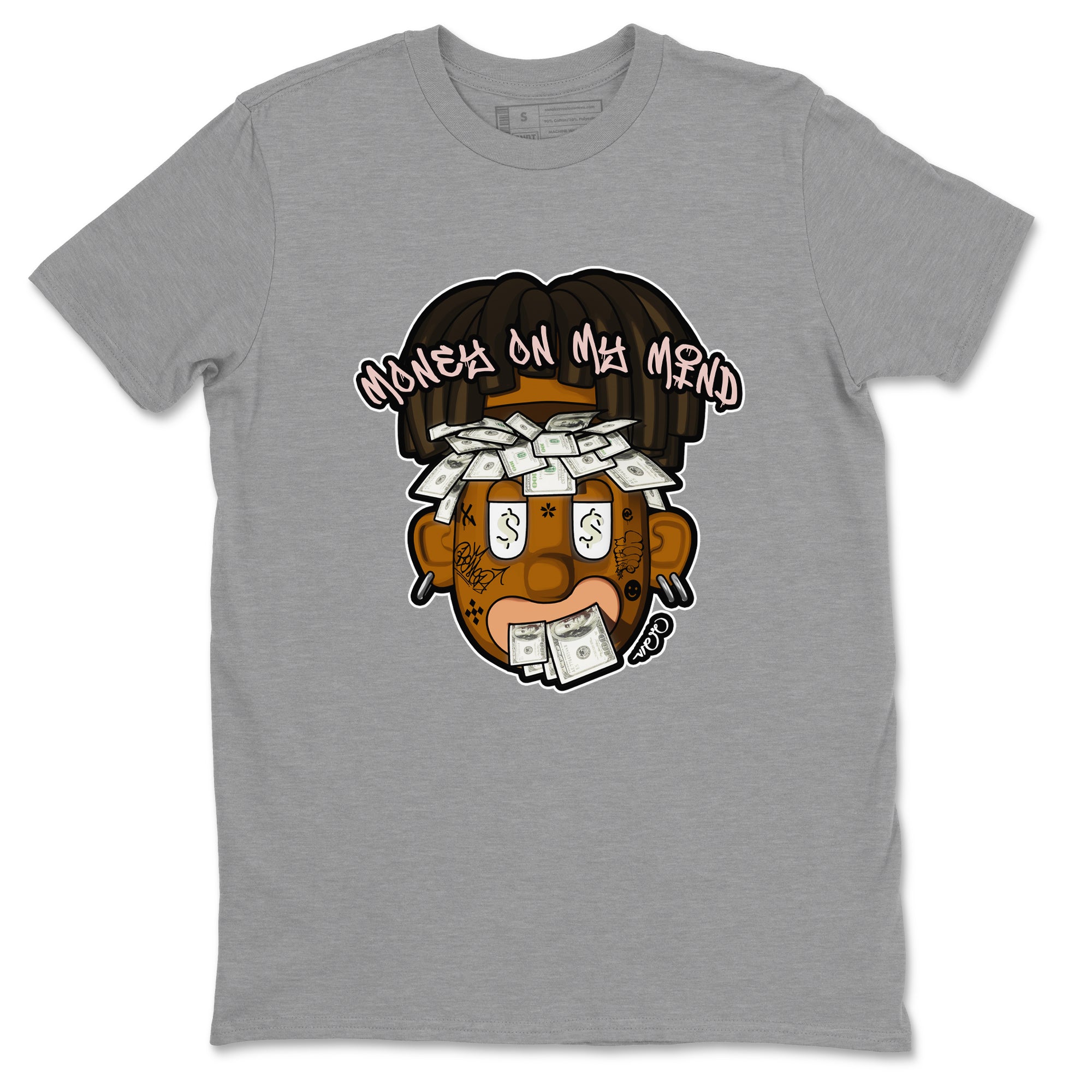 Air Jordan 11 Neapolitan shirt to match jordans Money On My Mind sneaker tees AJ11 Neapolitan Drip Gear Zone Unisex Heather Grey 2 T-Shirt