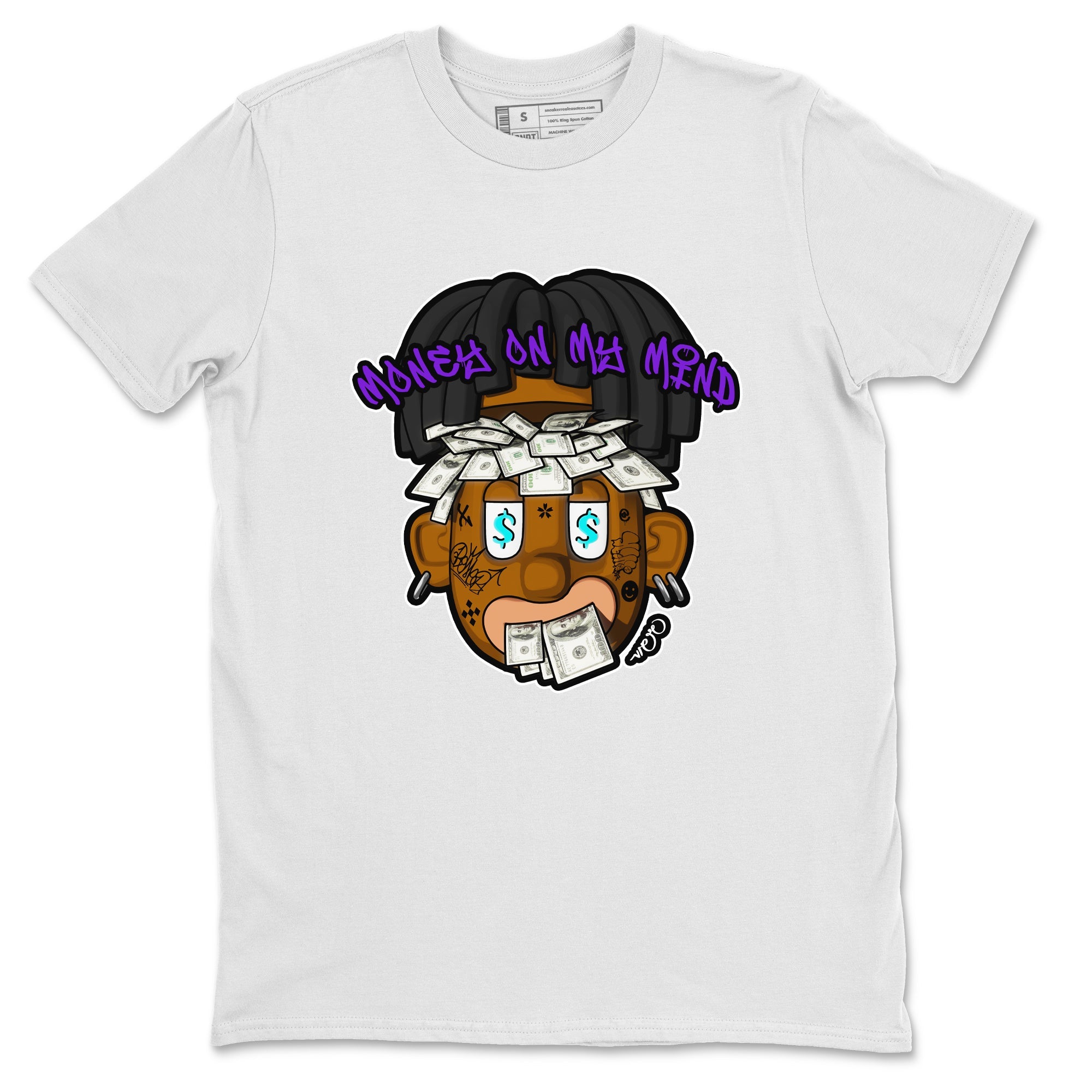 Air Jordan 6 Aqua shirt to match jordans Money On My Mind sneaker tees AJ6 Aqua Drip Gear Zone Unisex White 2 T-Shirt