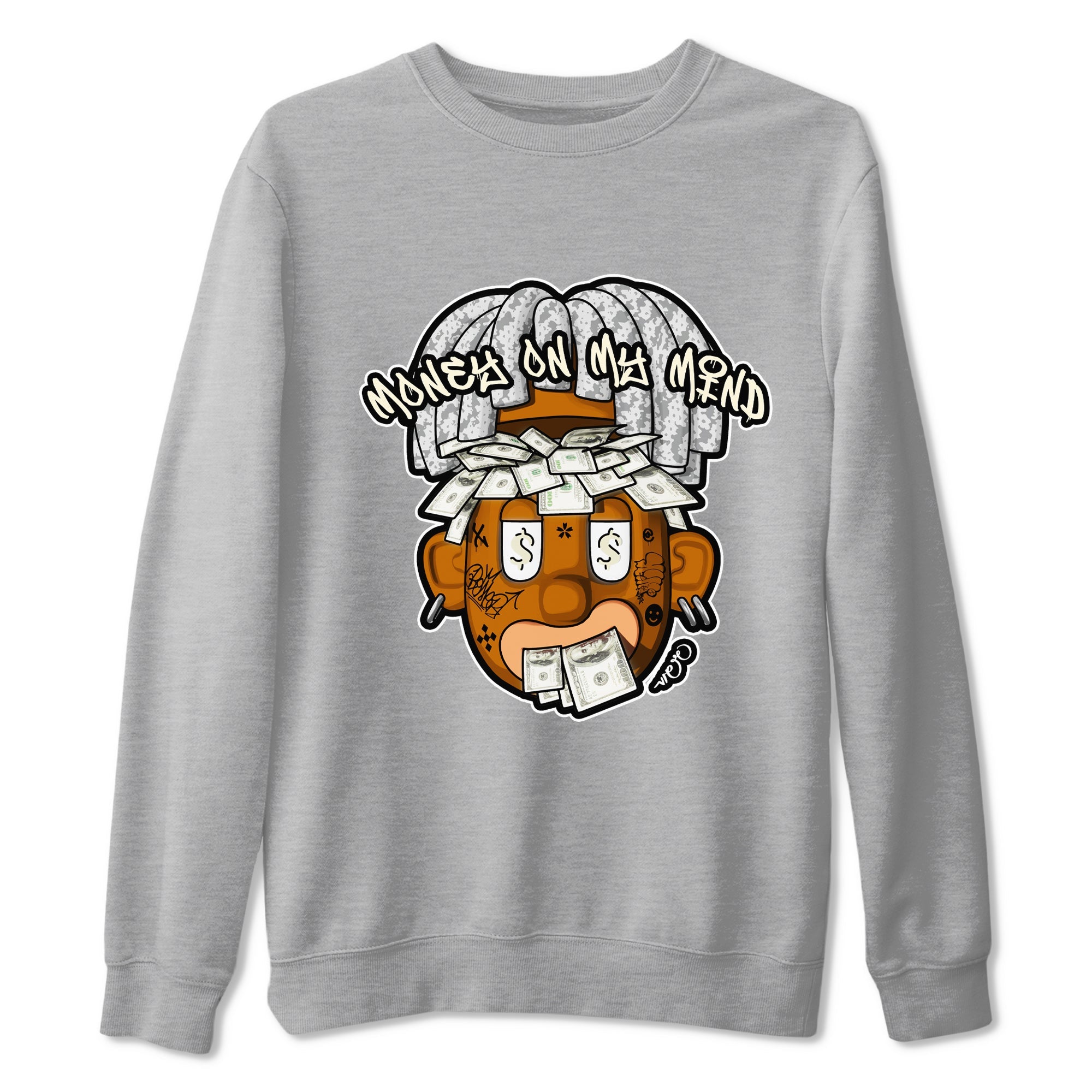 Yeezy 350 Static shirt to match jordans Money On My Mind sneaker tees Adidas Yeezy 350 Static Drip Gear Zone Unisex Heather Grey 2 T-Shirt