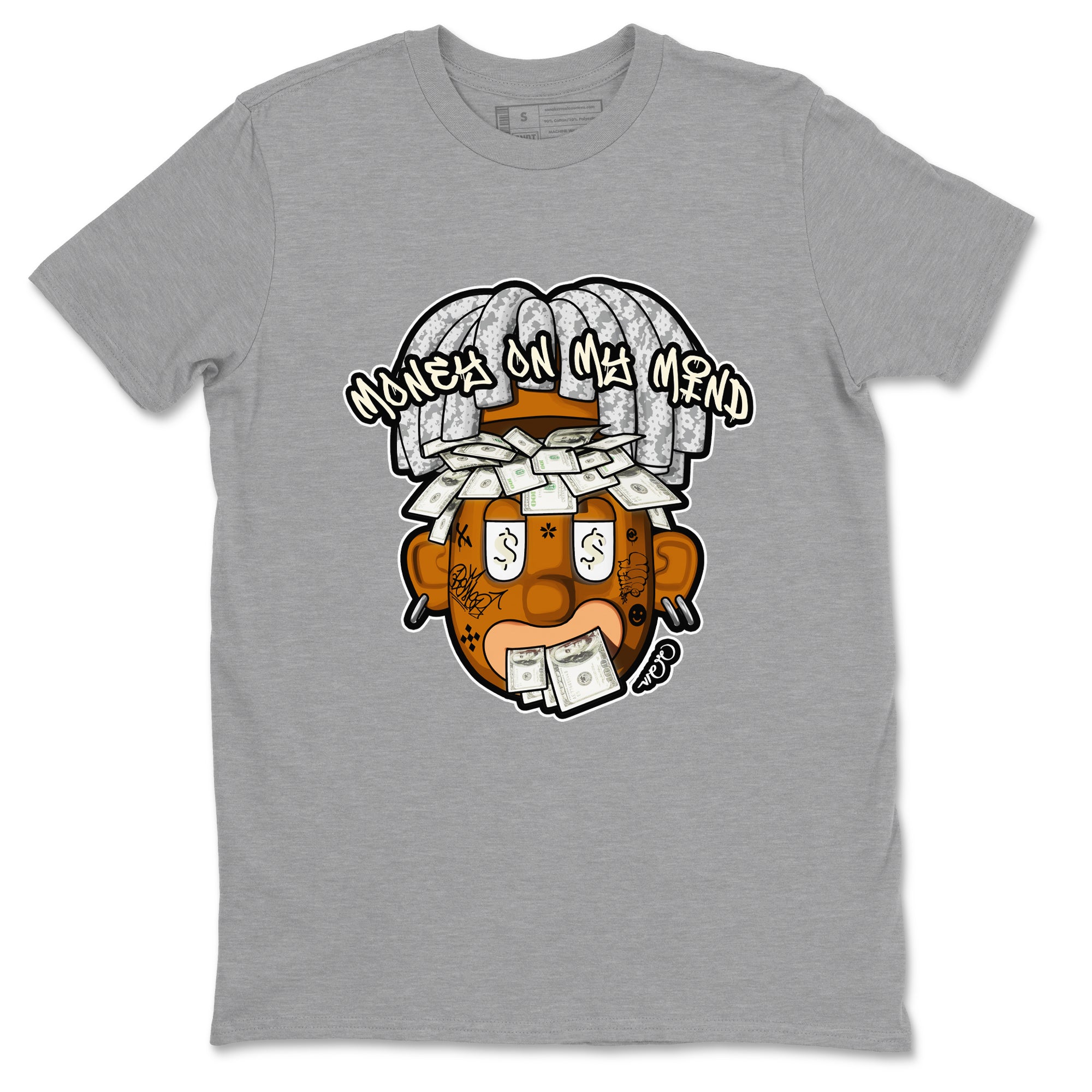 Yeezy 350 Static shirt to match jordans Money On My Mind sneaker tees Adidas Yeezy 350 Static Drip Gear Zone Unisex Heather Grey 2 T-Shirt