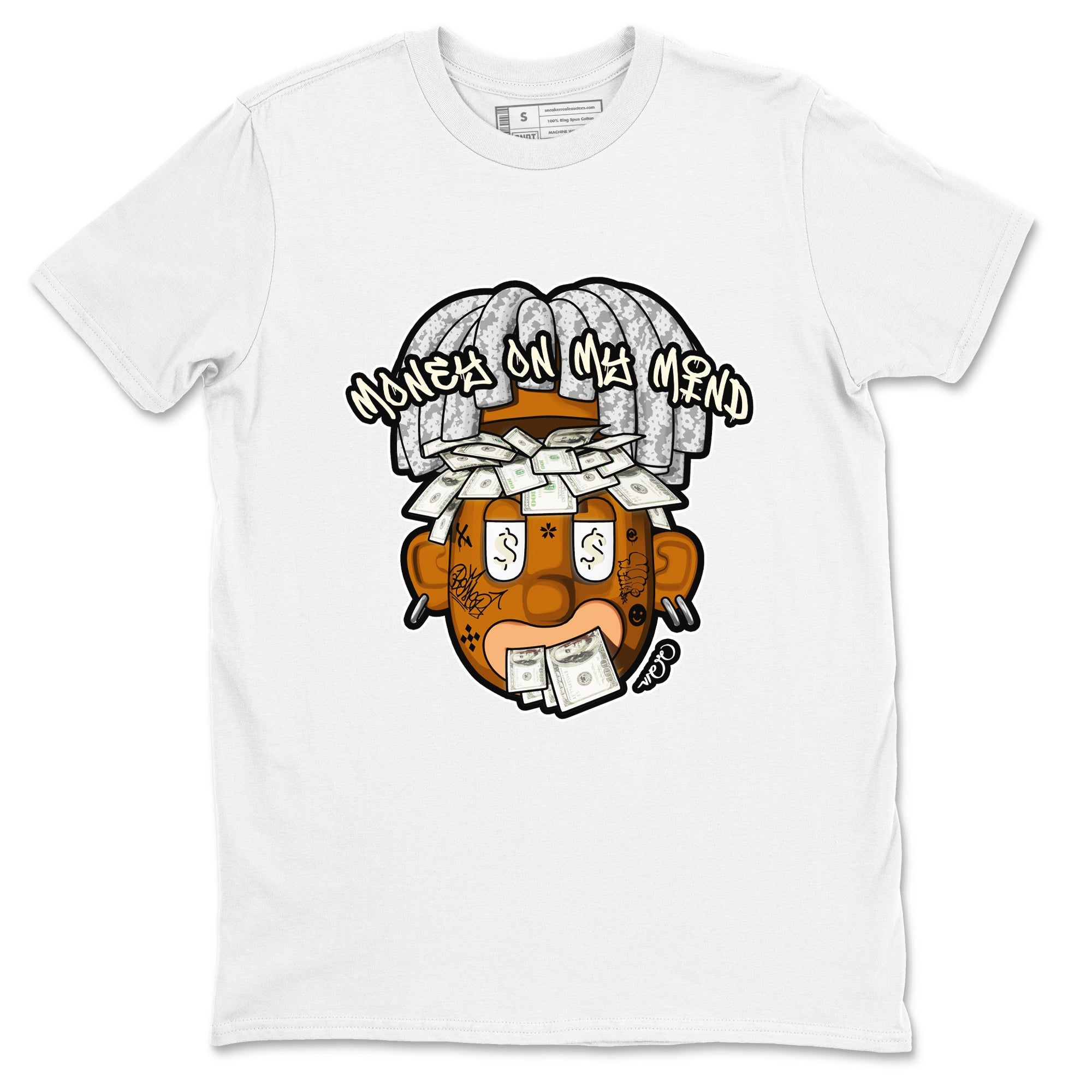 Yeezy 350 Static shirt to match jordans Money On My Mind sneaker tees Adidas Yeezy 350 Static Drip Gear Zone Unisex White 2 T-Shirt