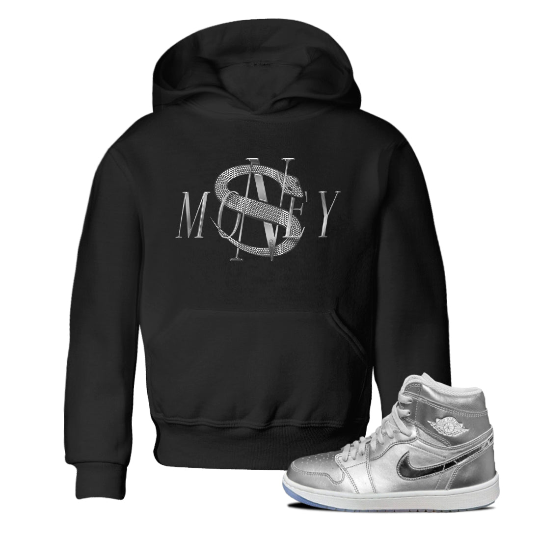 Air Jordan 1 Gift Giving shirt to match jordans Money Snake sneaker tees  Metal tees AJ1 Gift Giving Drip Gear Zone Baby Toddler Black 1 T-Shirt