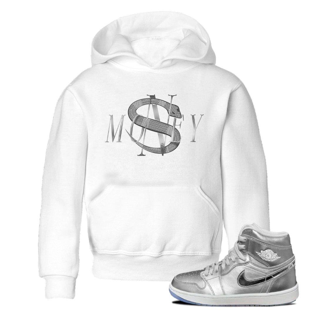 Air Jordan 1 Gift Giving shirt to match jordans Money Snake sneaker tees  Metal tees AJ1 Gift Giving Drip Gear Zone Baby Toddler White 1 T-Shirt