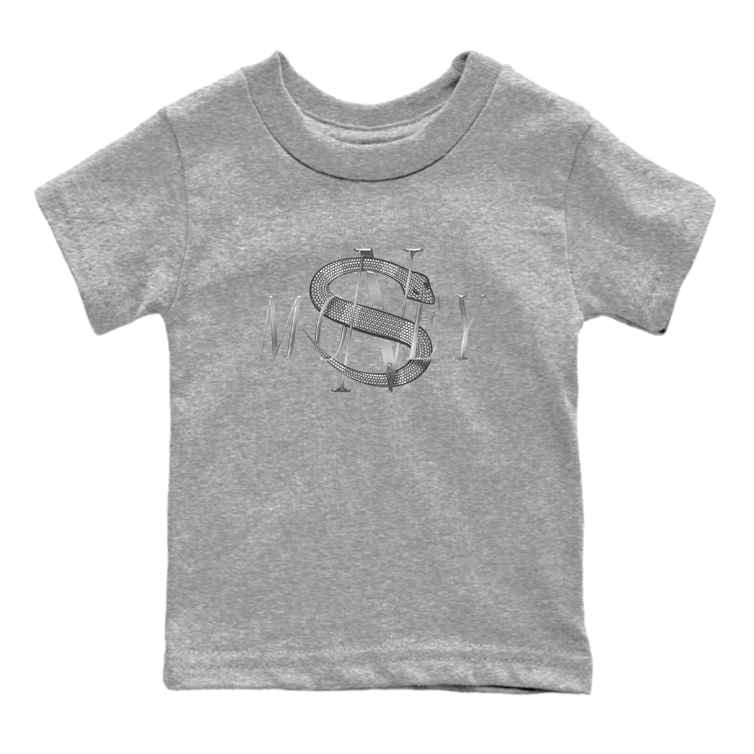 Air Jordan 1 Gift Giving shirt to match jordans Money Snake sneaker tees  Metal tees AJ1 Gift Giving Drip Gear Zone Baby Toddler Heather Grey 2 T-Shirt
