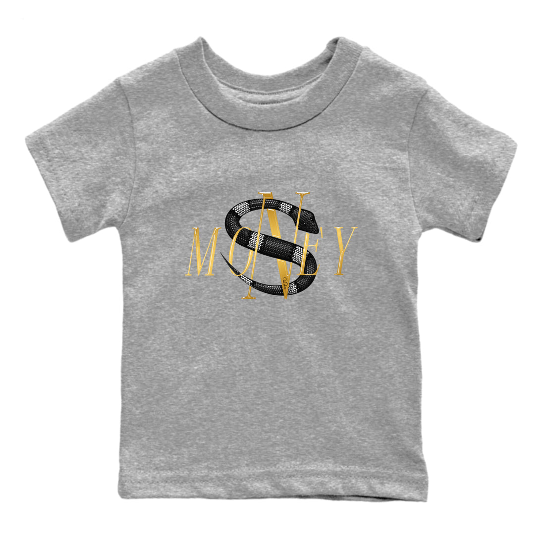 Air Jordan 11 Gratitude shirt to match jordans Money Snake sneaker tees AJ11 Gratitude Drip Gear Zone Baby Toddler Heather Grey 2 T-Shirt