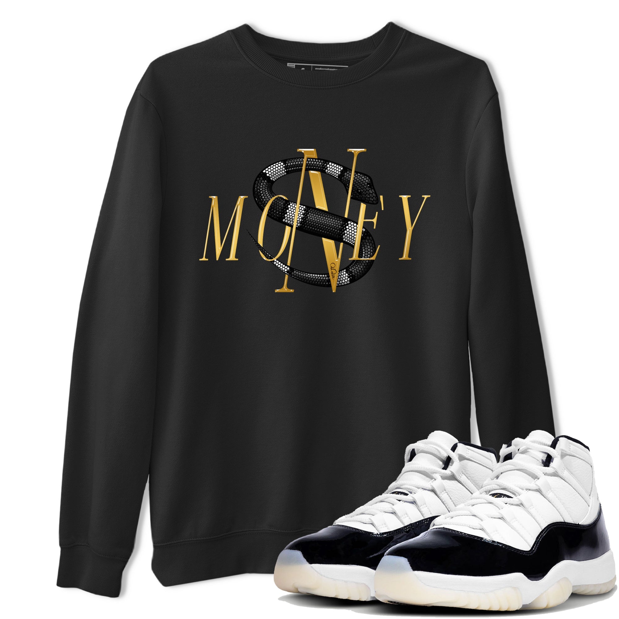 Air Jordan 11 Gratitude shirt to match jordans Money Snake sneaker tees AJ11 Gratitude Drip Gear Zone Unisex Black 1 T-Shirt