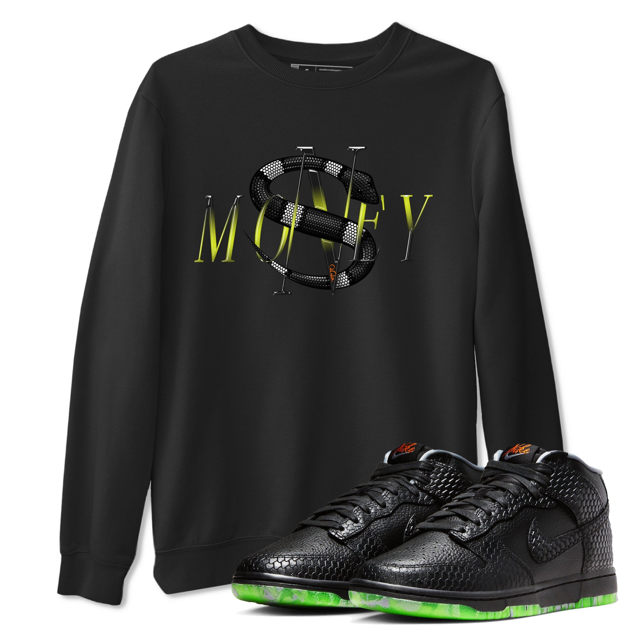 Dunk Halloween shirt to match jordans Money Snake sneaker tees Halloween Night NikeDunk Halloween Drip Gear Zone Unisex Black 1 T-Shirt
