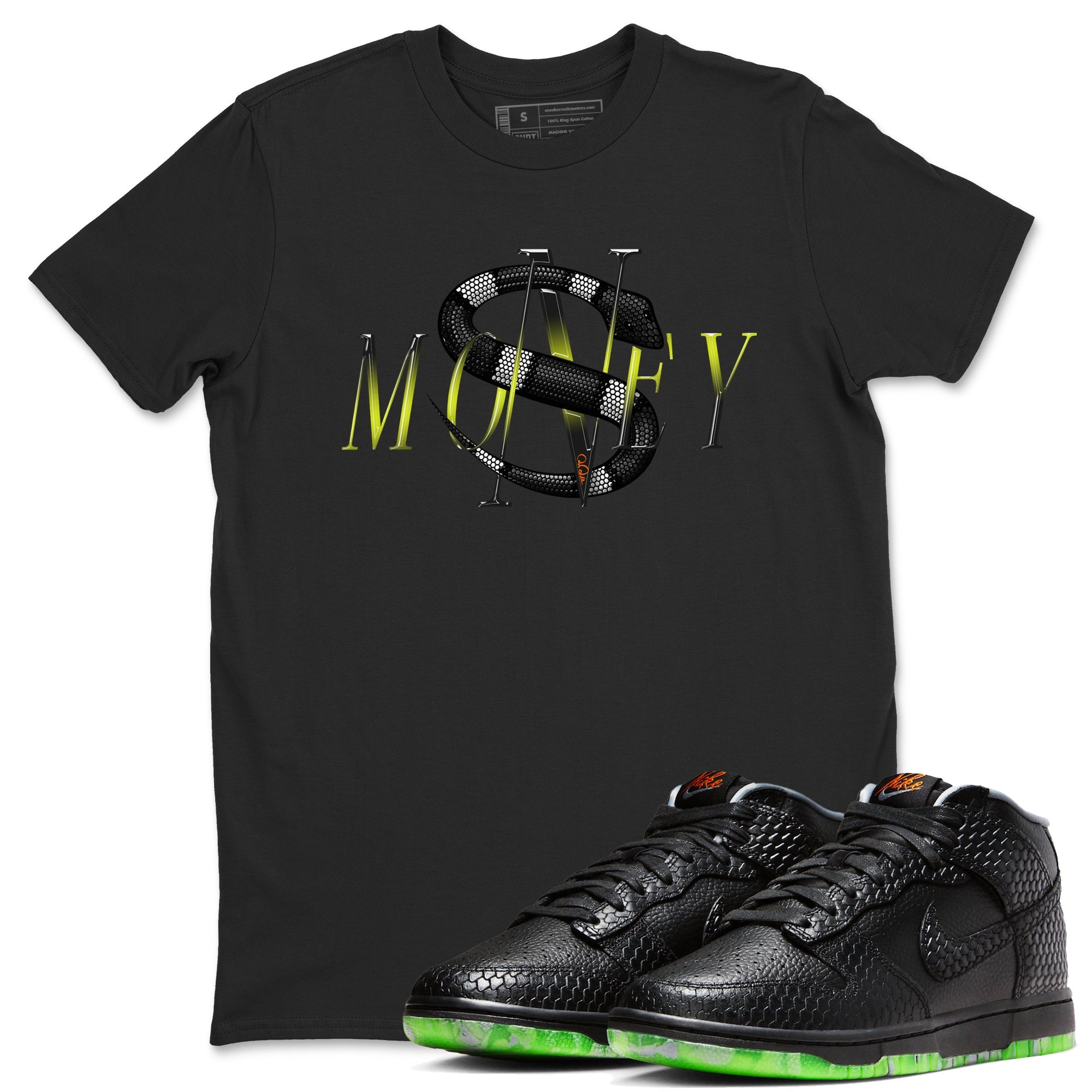 Dunk Halloween shirt to match jordans Money Snake sneaker tees Halloween Night NikeDunk Halloween Drip Gear Zone Unisex Black 1 T-Shirt