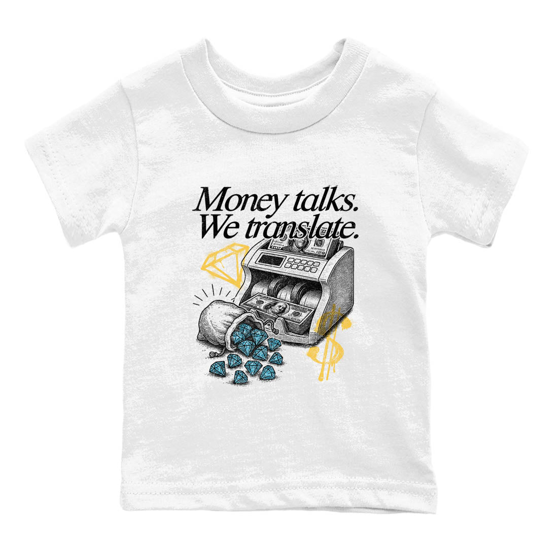 Sneaker Threads  Sneaker Tees To Match Air Jordan 11 Retro Gamma  Money Talks We Translate Youth Graphic Tee White 2. Perfect for Jordan releases 2025 colorways.