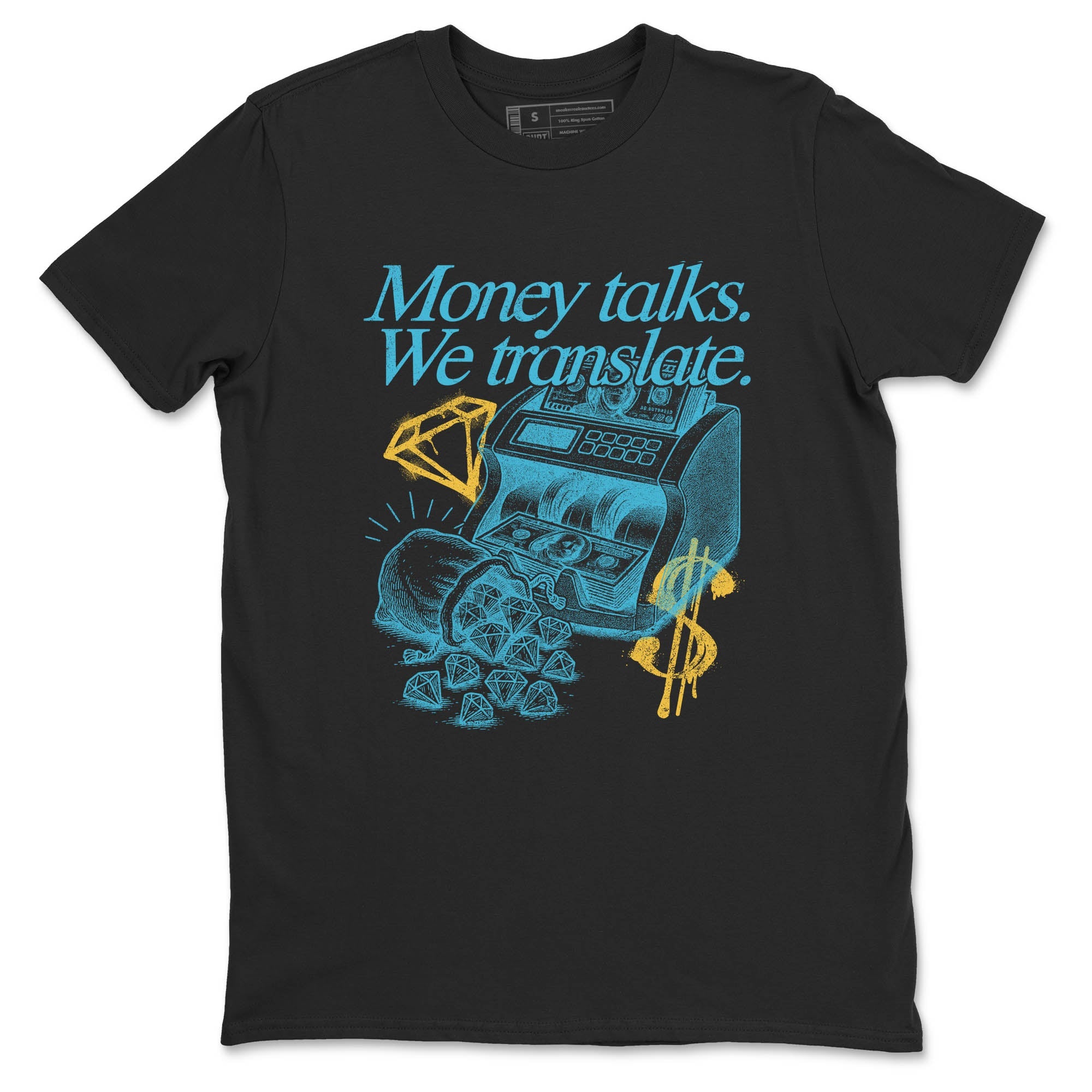 Sneaker Threads  Sneaker Tees To Match Air Jordan 11 Retro Gamma  Money Talks We Translate Graphic Tee Black 2. Perfect for Jordan releases 2025 colorways.