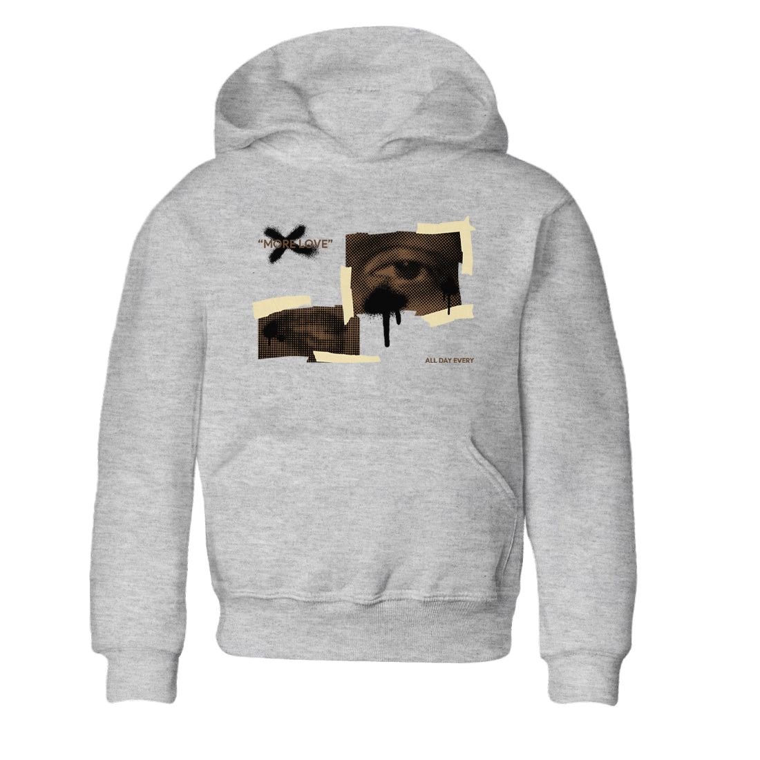 1s Low OG Mocha shirts to match jordans More Love sneaker match tees Air Jordan 1 Mocha match shoes to clothes Drip Gear Zone Youth Baby Heather Grey 2 tee