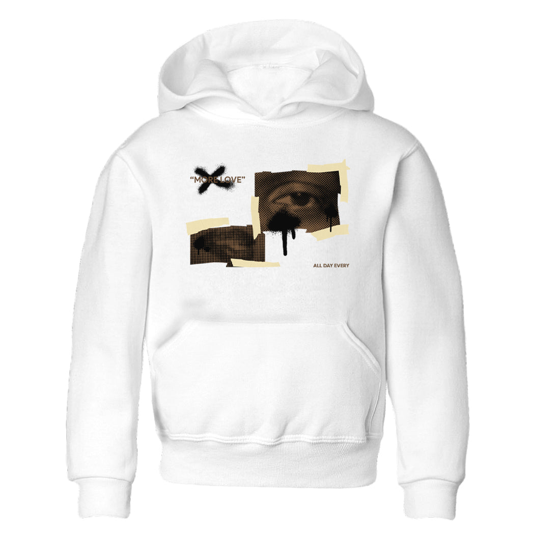 1s Low OG Mocha shirts to match jordans More Love sneaker match tees Air Jordan 1 Mocha match shoes to clothes Drip Gear Zone Youth Baby White 2 tee