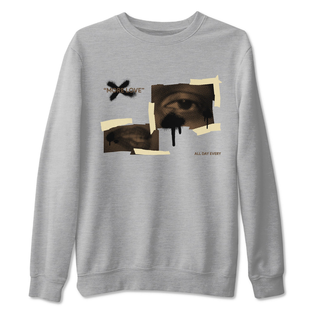 1s Low OG Mocha shirts to match jordans More Love sneaker match tees Air Jordan 1 Mocha match shoes to clothes Drip Gear Zone unisex cotton Heather Grey 2 shirts